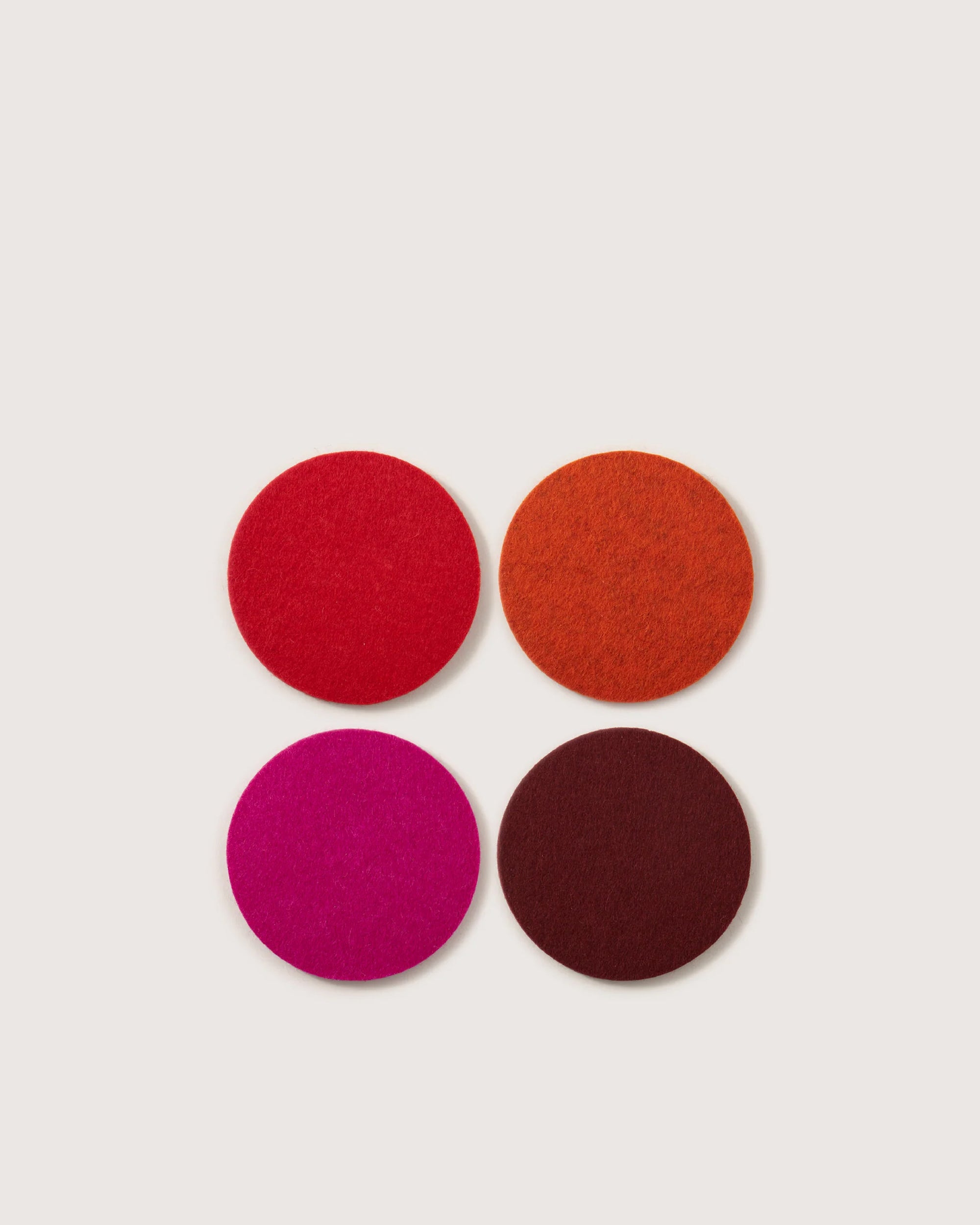 Bierfilzl Merino Wool Round Coaster Multi 4 Pack