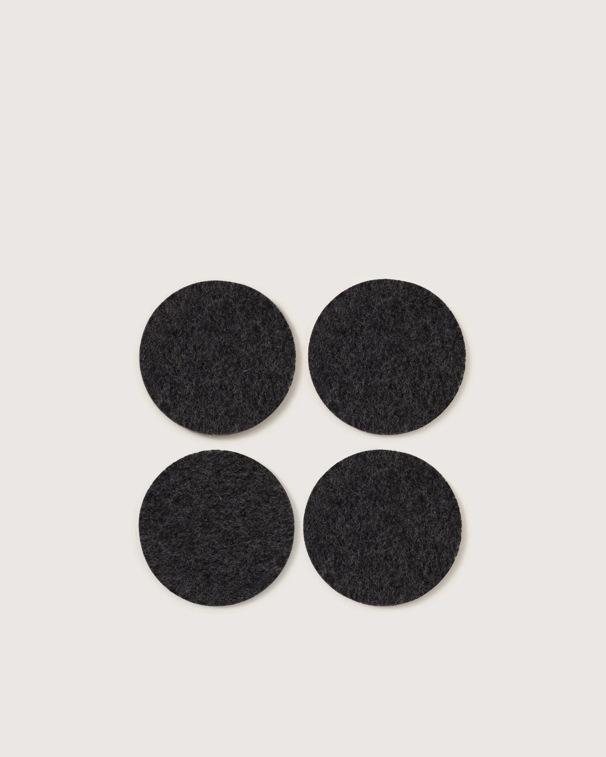 Bierfilzl Merino Wool Round Coaster Solid 4 Pack