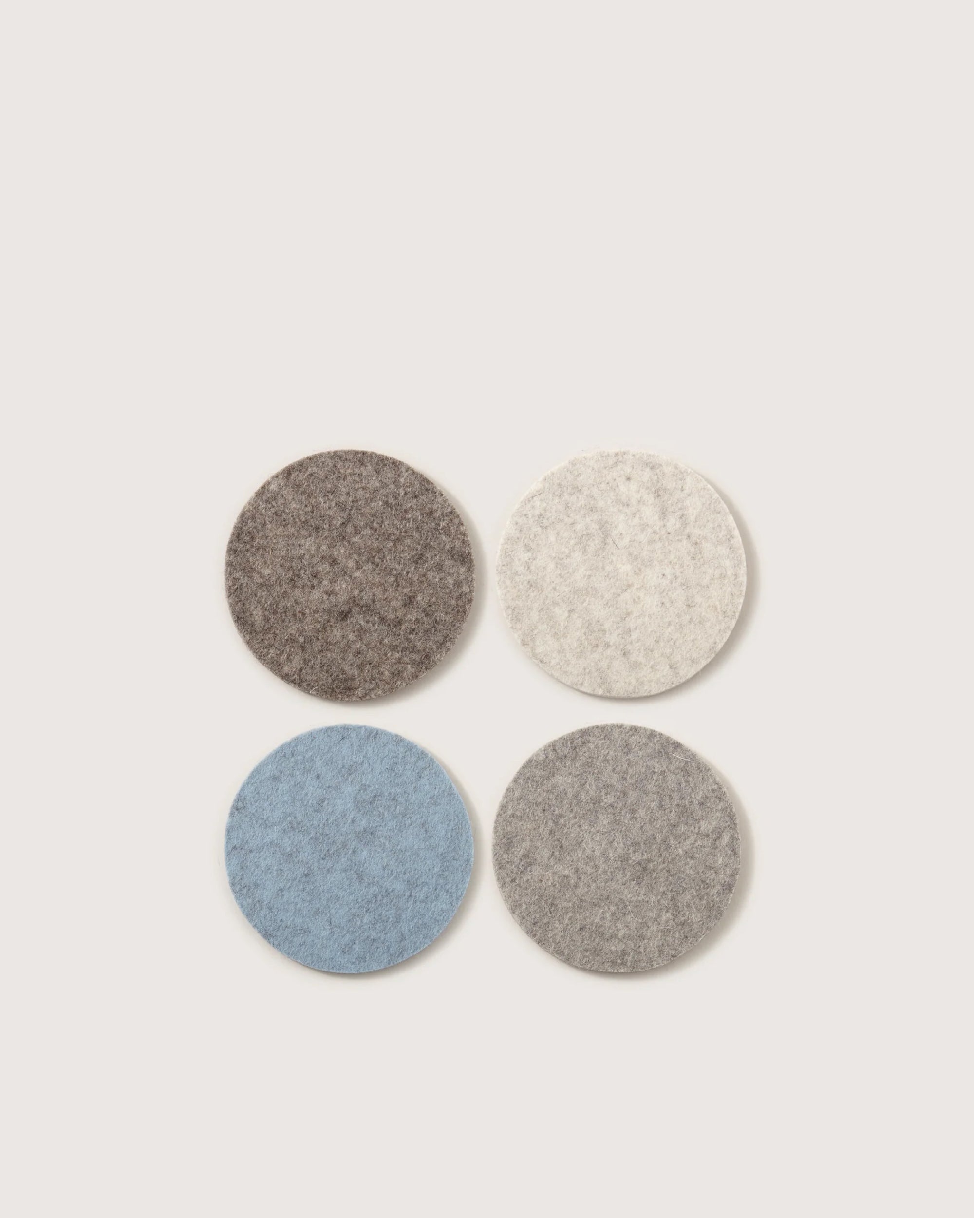 Bierfilzl Merino Wool Round Coaster Multi 4 Pack