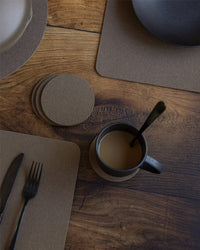 Bierfilzl Merino Wool Round Coaster Solid 4 Pack