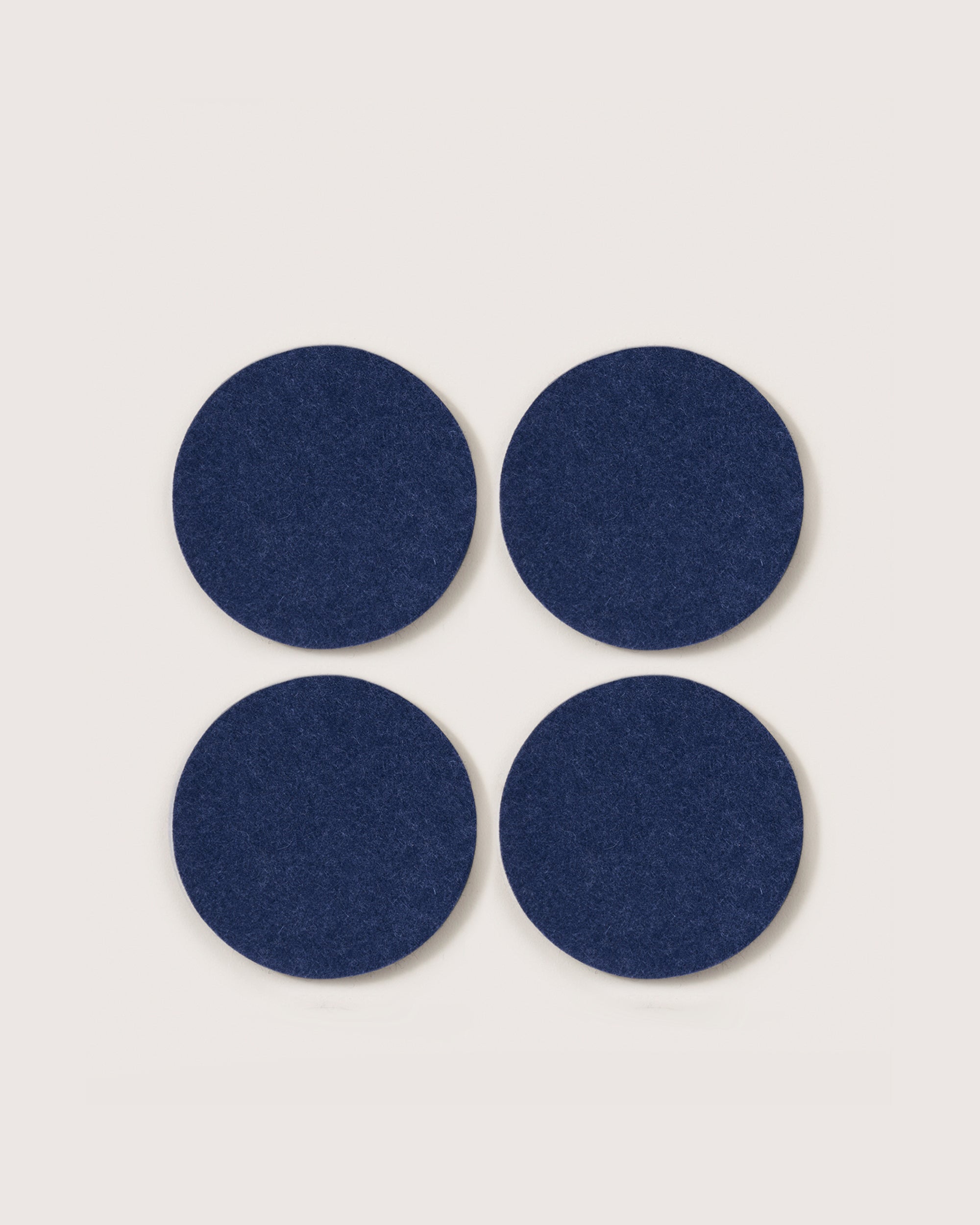 Bierfilzl Merino Wool Round Coaster Solid 4 Pack