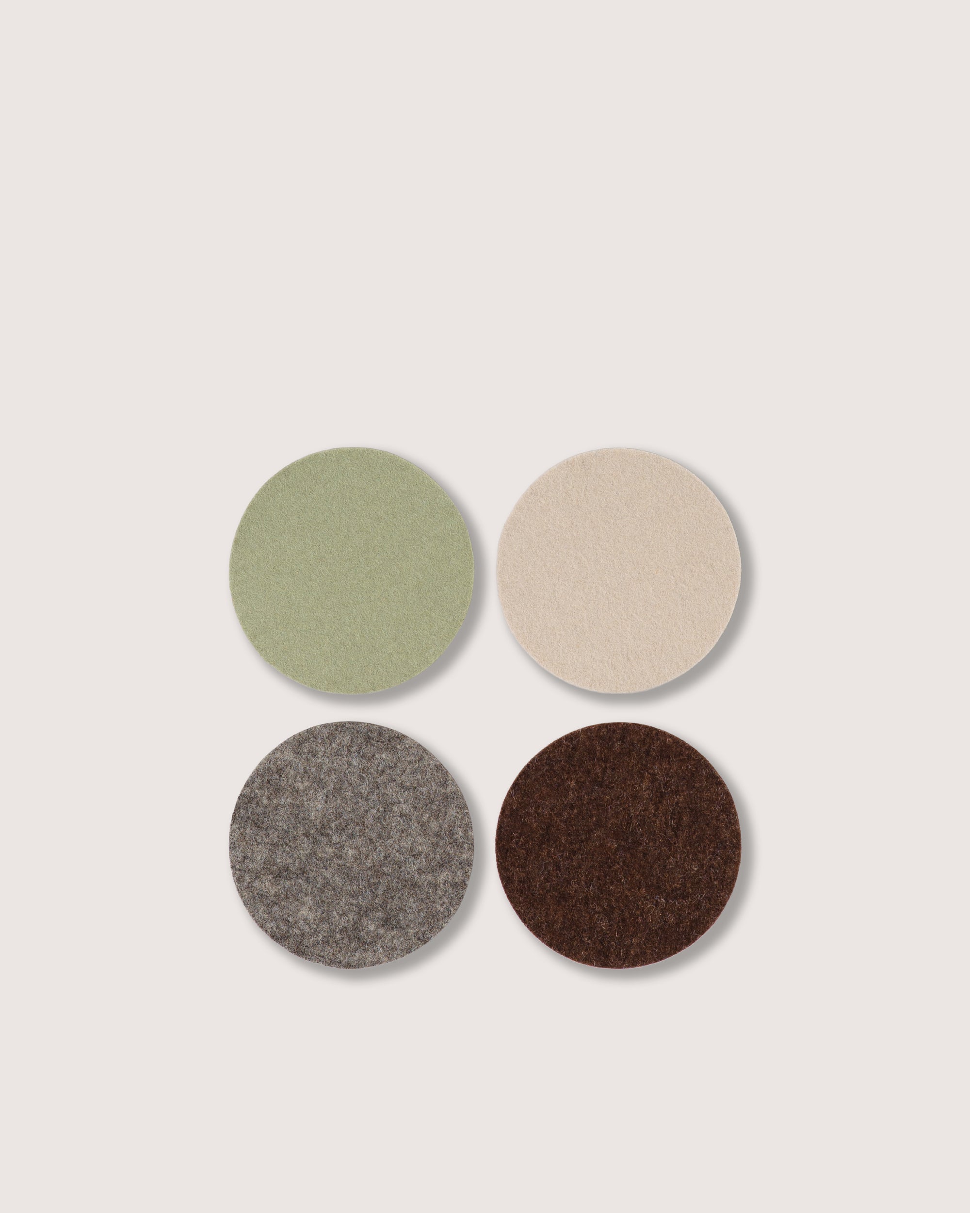 Bierfilzl Merino Wool Round Coaster Multi 4 Pack