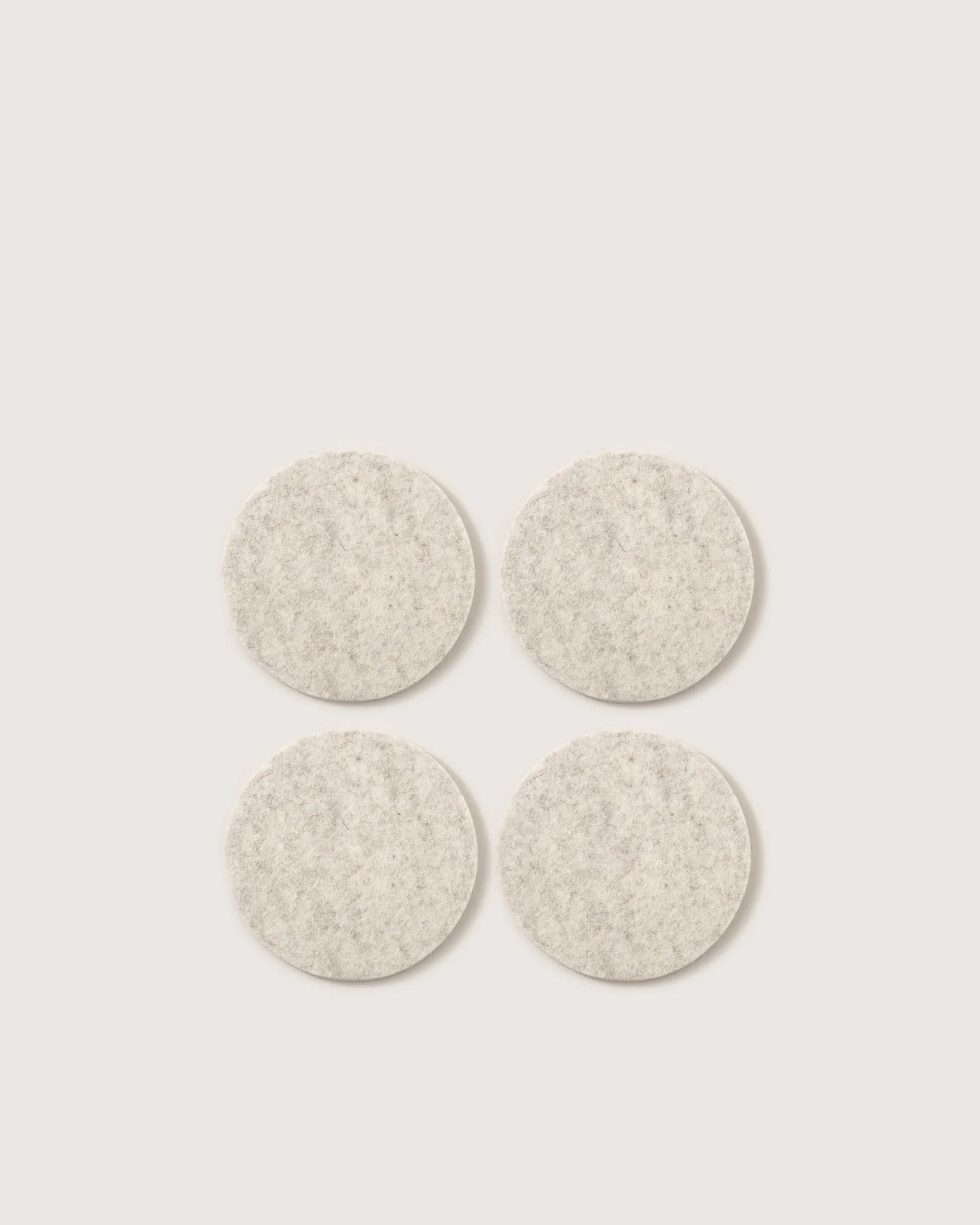 Bierfilzl Merino Wool Round Coaster Solid 4 Pack