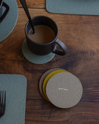 Bierfilzl Merino Wool Round Coaster Multi 4 Pack