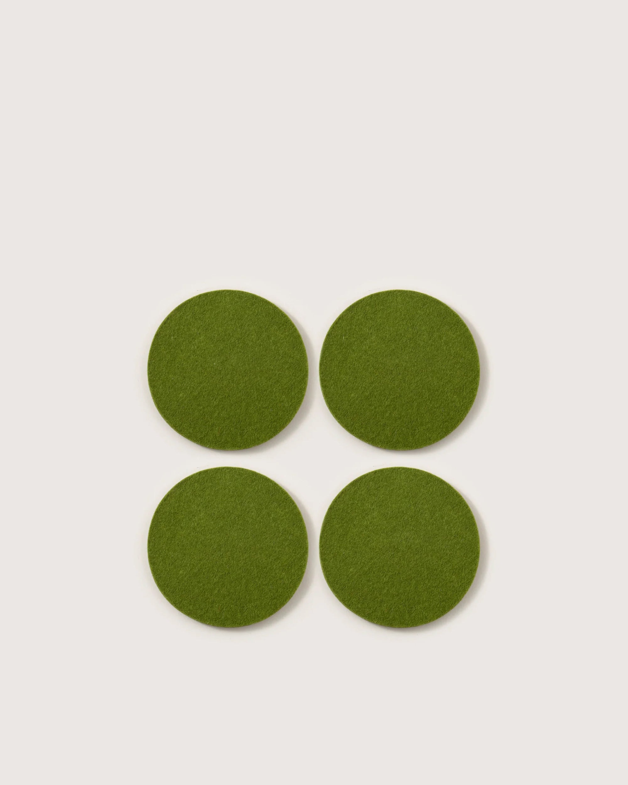 Bierfilzl Merino Wool Round Coaster Solid 4 Pack
