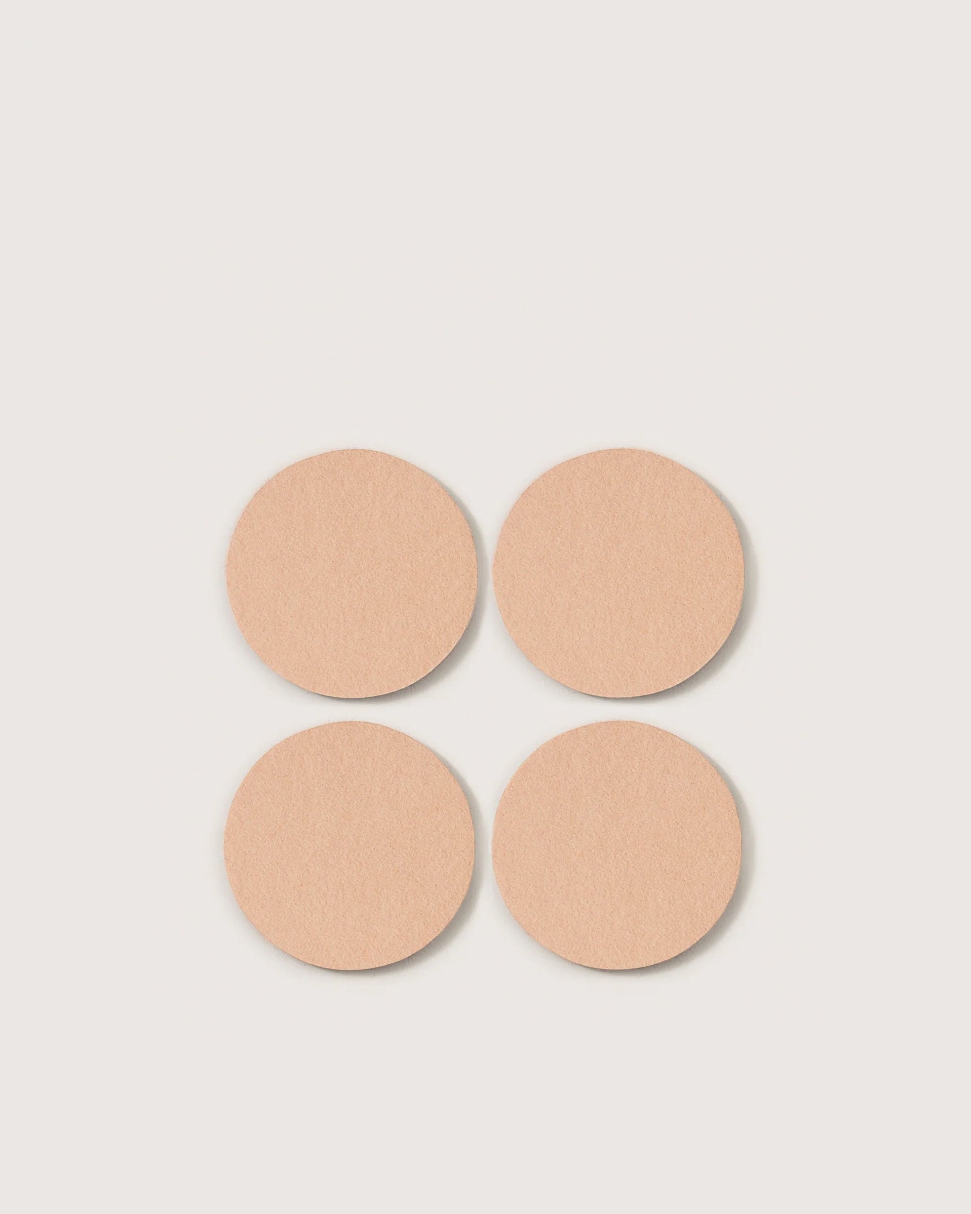 Bierfilzl Merino Wool Round Coaster Solid 4 Pack