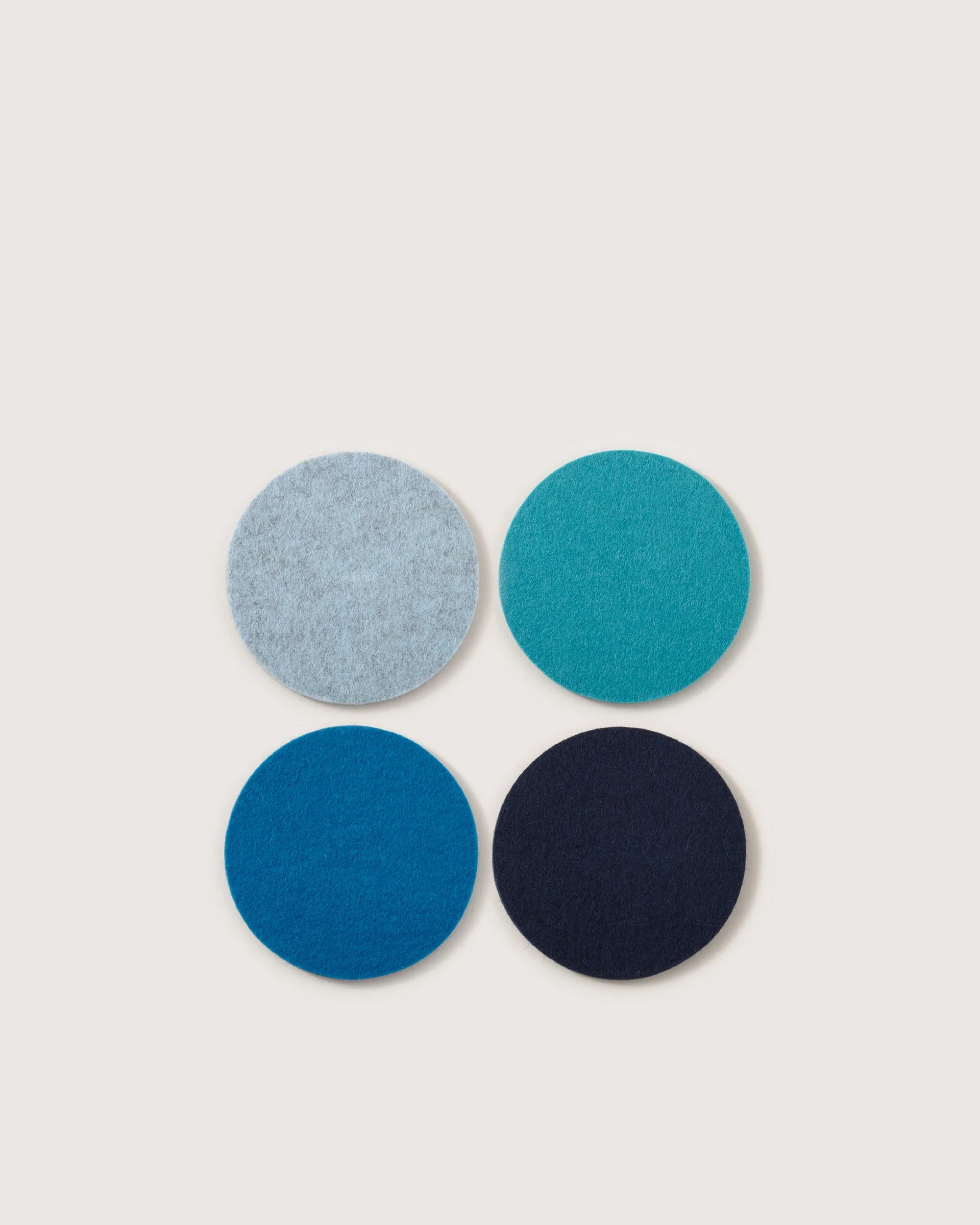 Bierfilzl Merino Wool Round Coaster Multi 4 Pack