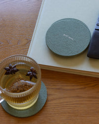 Bierfilzl Merino Wool Round Coaster Solid 4 Pack