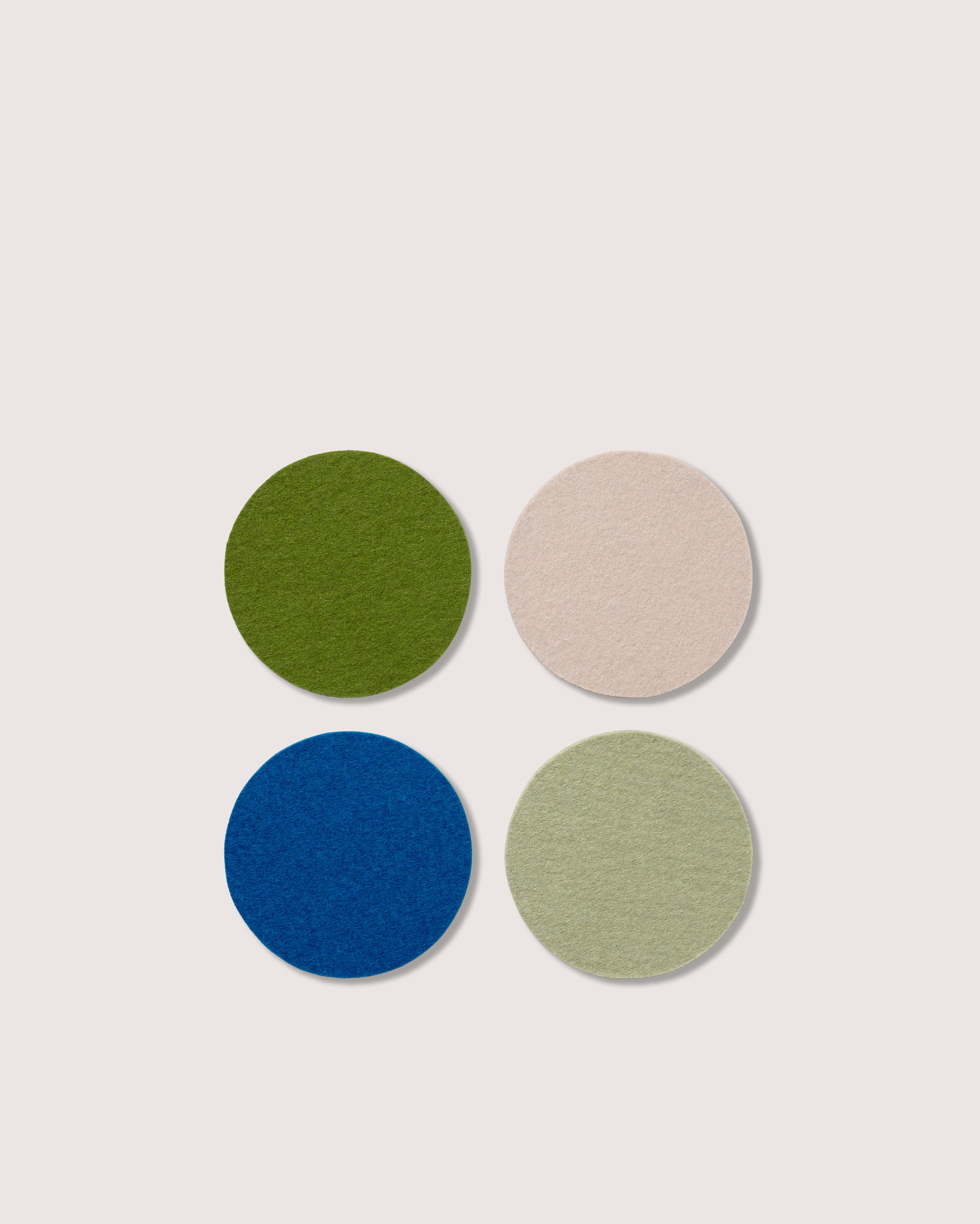 Bierfilzl Merino Wool Round Coaster Multi 4 Pack