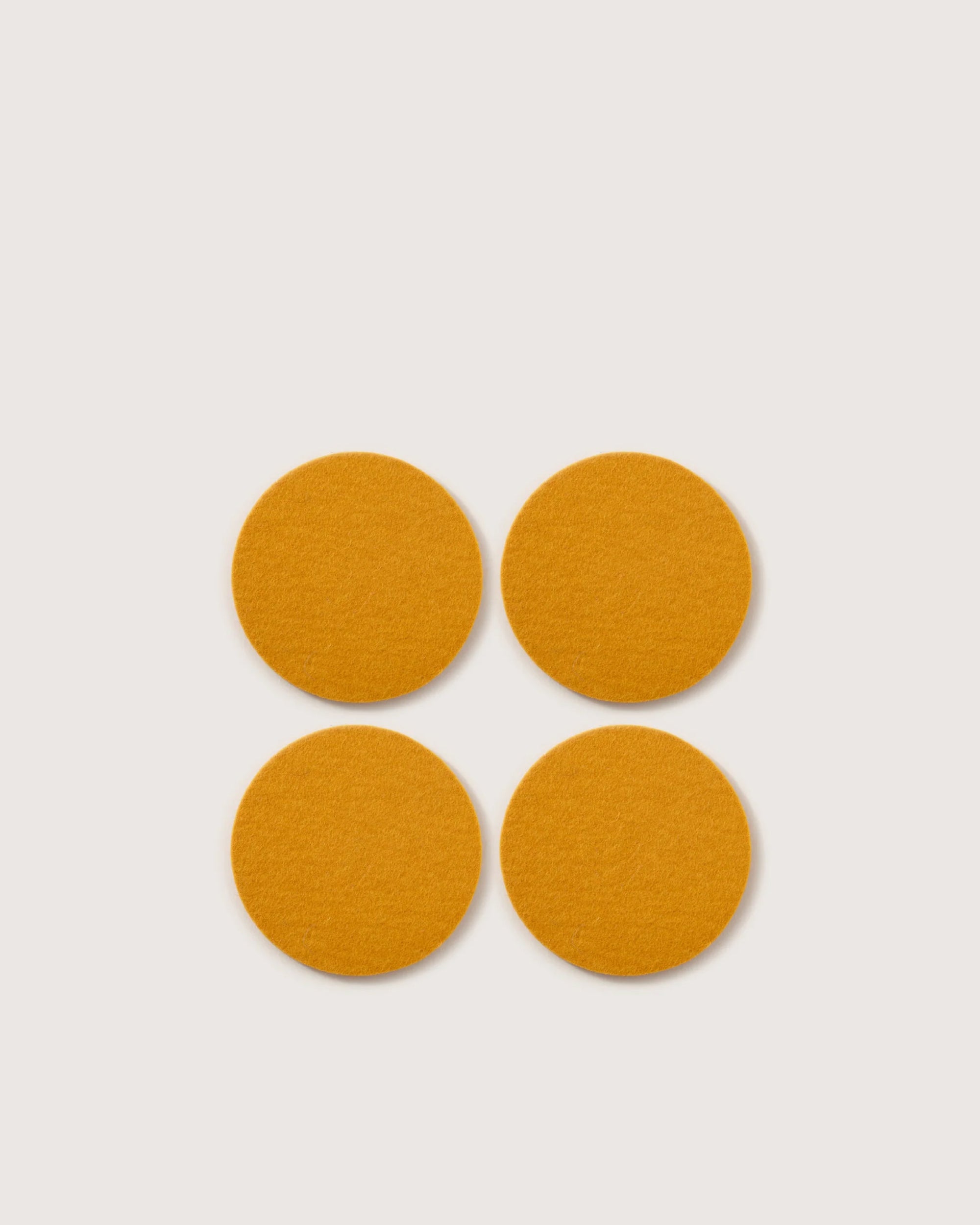 Bierfilzl Merino Wool Round Coaster Solid 4 Pack