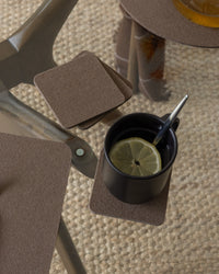 Bierfilzl Merino Wool Square Coaster Solid 4 Pack