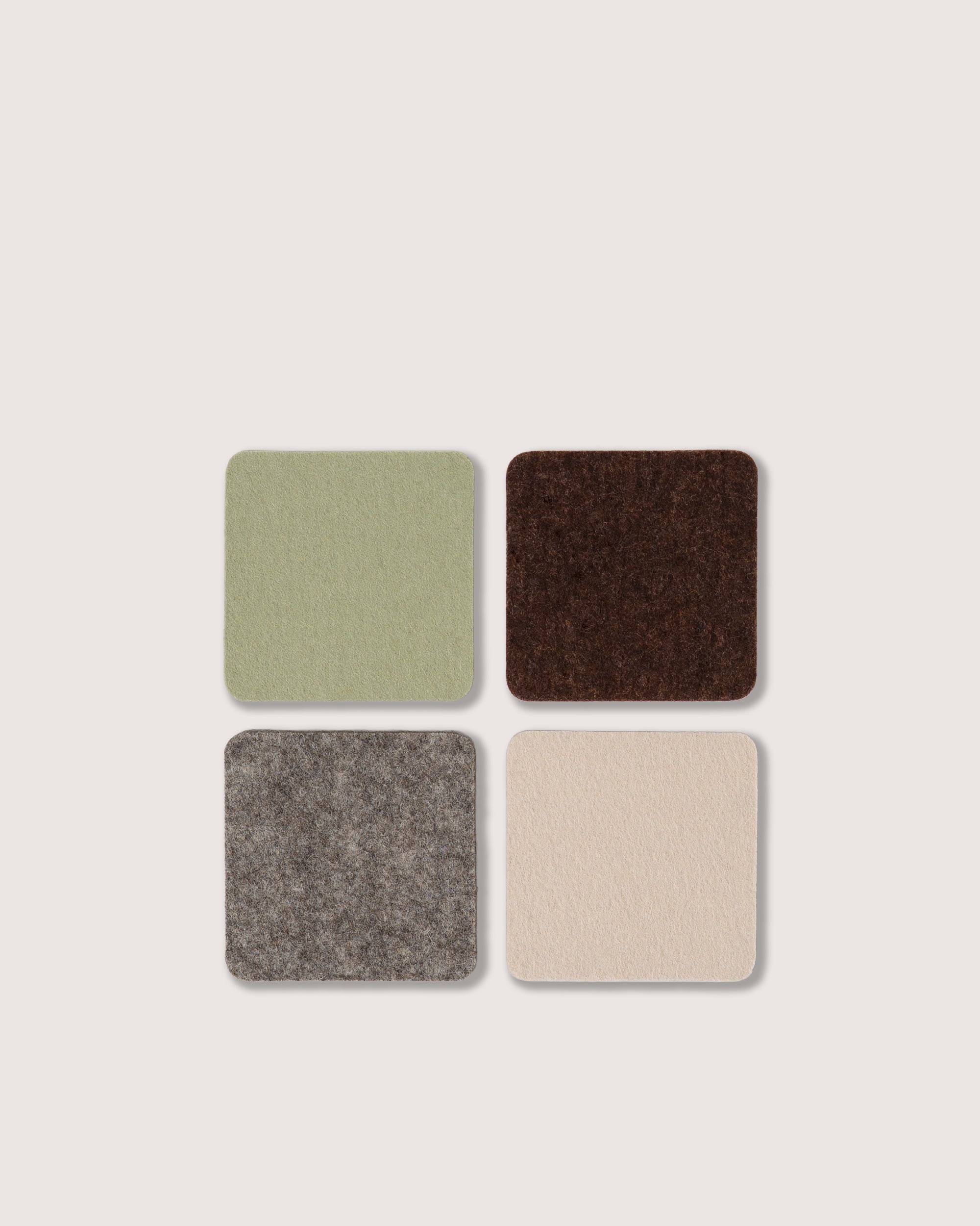 Bierfilzl Merino Wool Square Coaster Multi 4 Pack