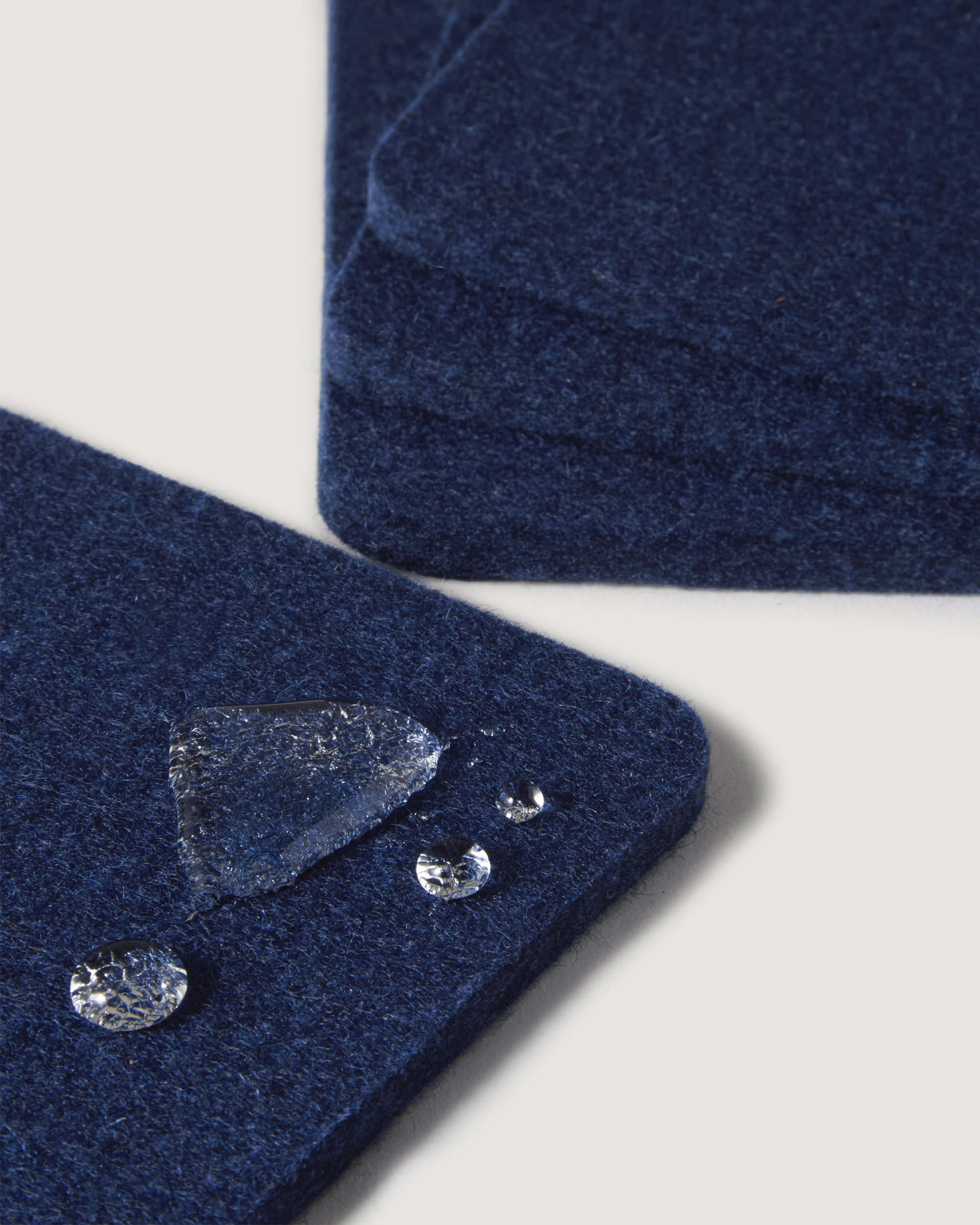 Bierfilzl Merino Wool Square Coaster Solid 4 Pack