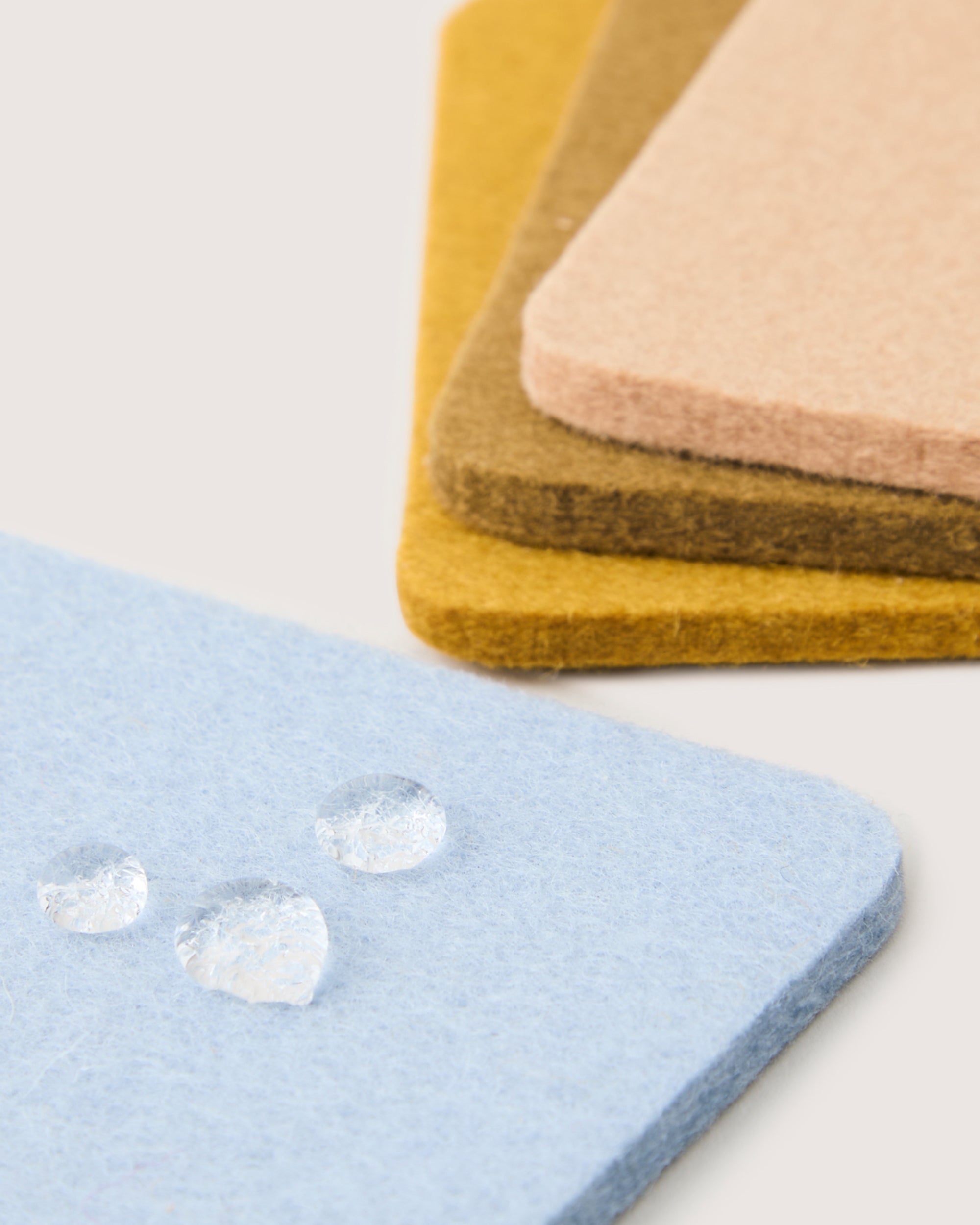 Bierfilzl Merino Wool Square Coaster Multi 4 Pack
