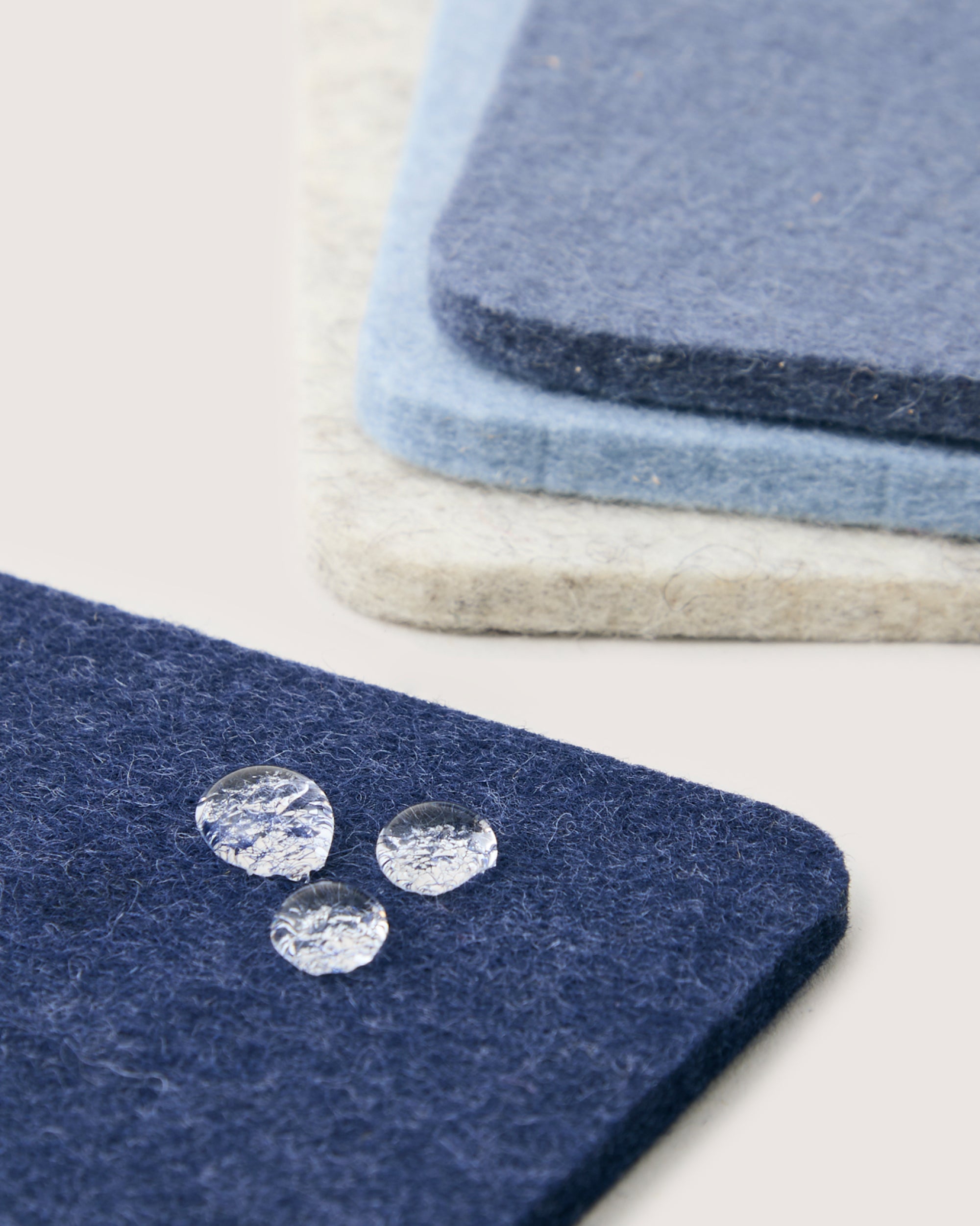 Bierfilzl Merino Wool Square Coaster Multi 4 Pack