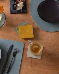 Bierfilzl Merino Wool Square Coaster Multi 6 Pack