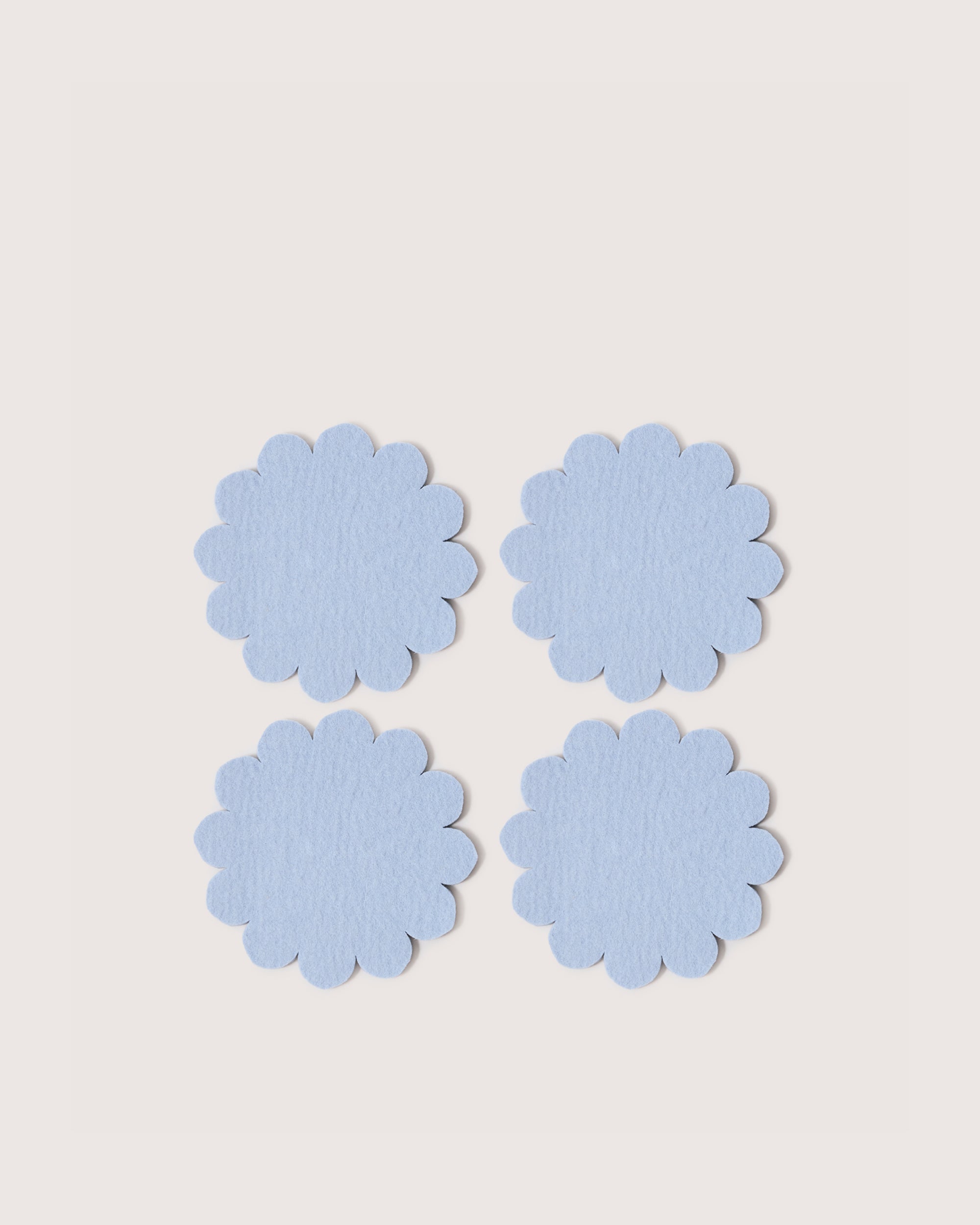Crest Merino Wool Coaster Solid 4 Pack