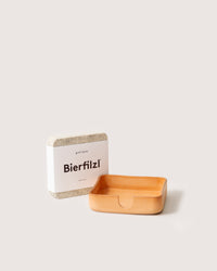 Kobon Leather/Merino Wool Square Tray 4 Pack Coaster Set