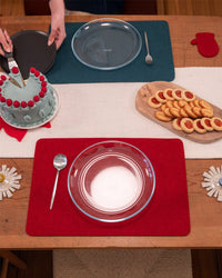 Merino Wool Rectangle Placemat - 4 Pack