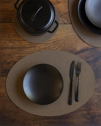 Merino Wool Oval Placemat - 4 Pack