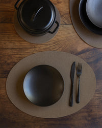 Merino Wool Oval Placemat - 4 Pack