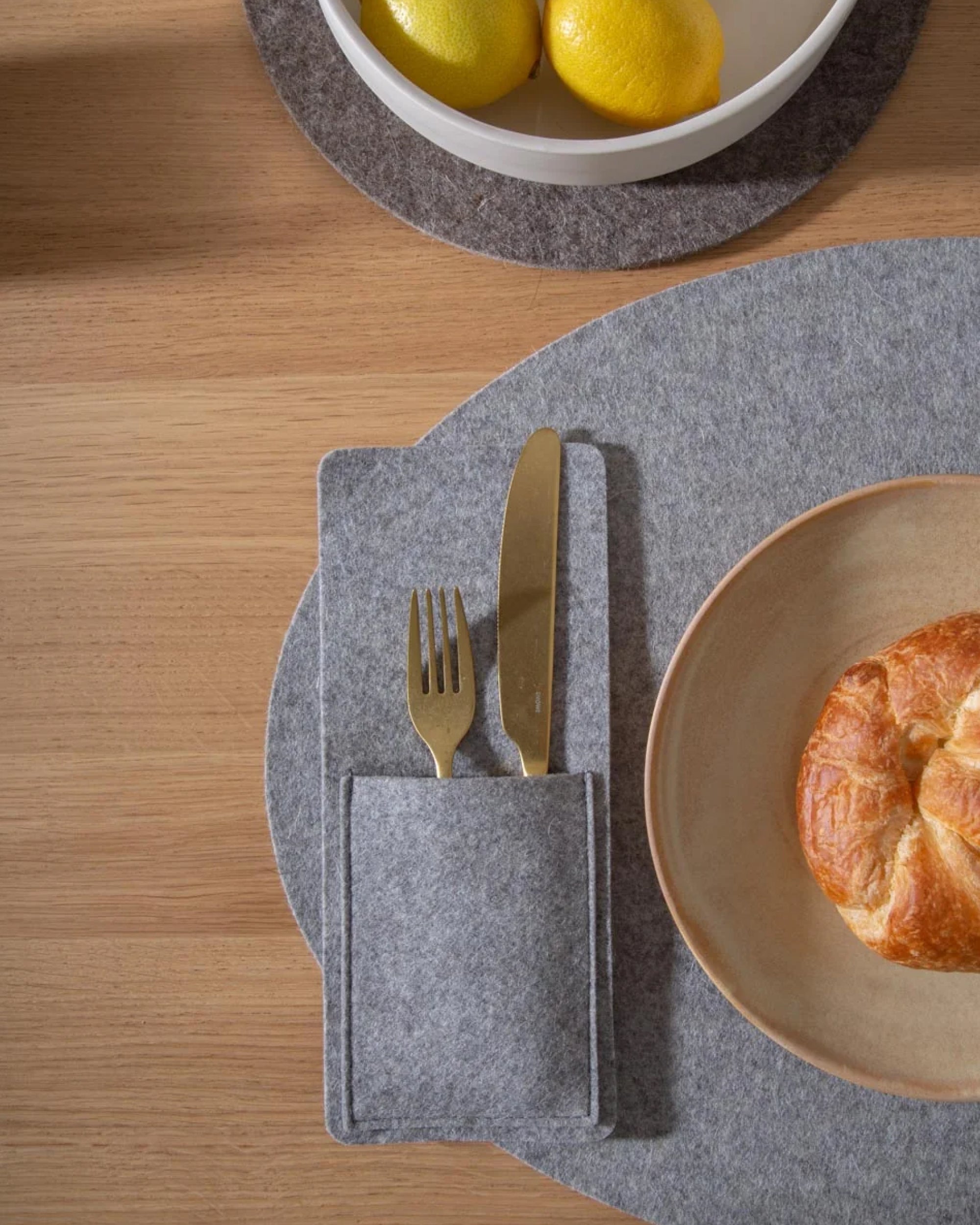 Merino Wool Oval Placemat - 4 Pack