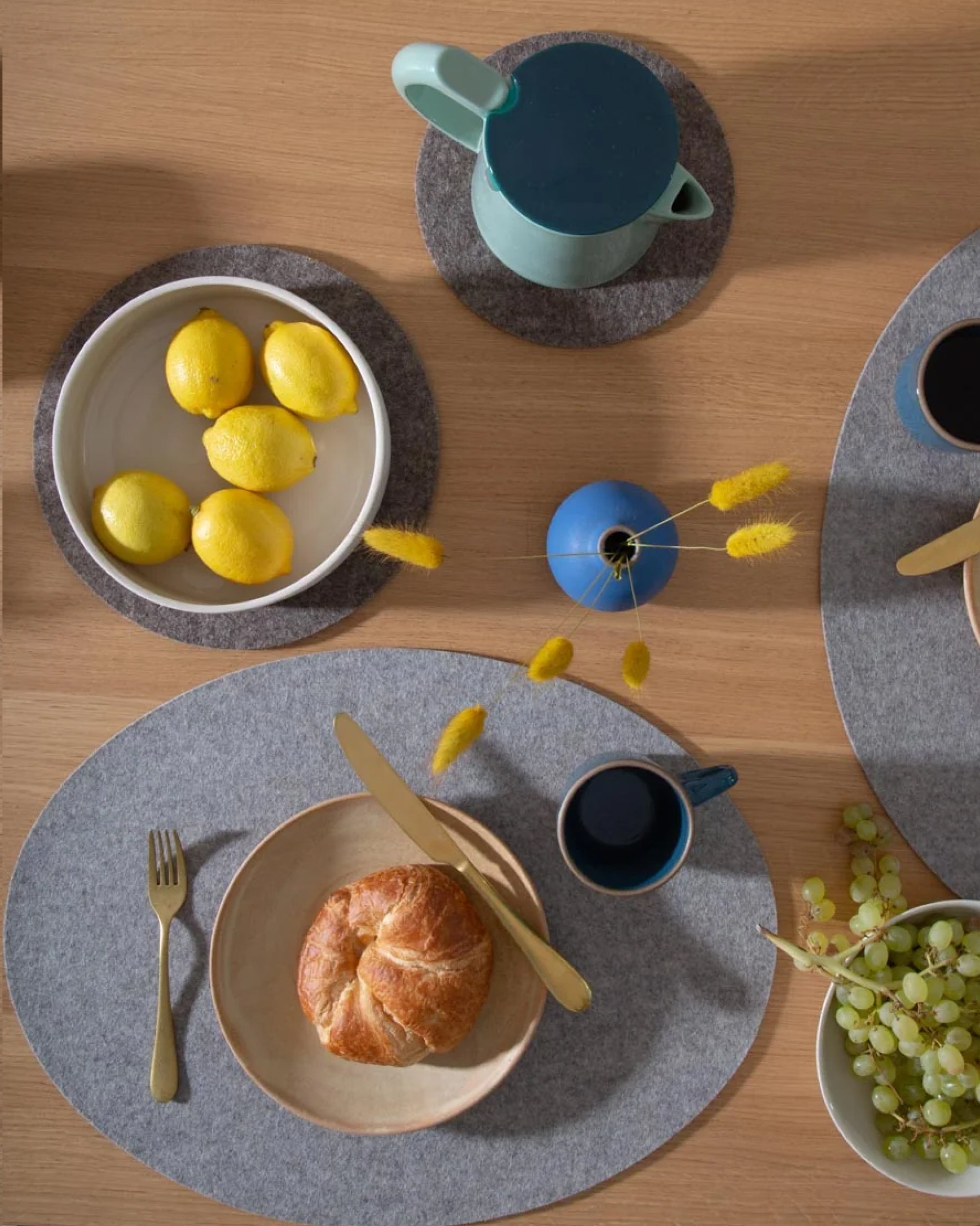 Merino Wool Oval Placemat - 4 Pack