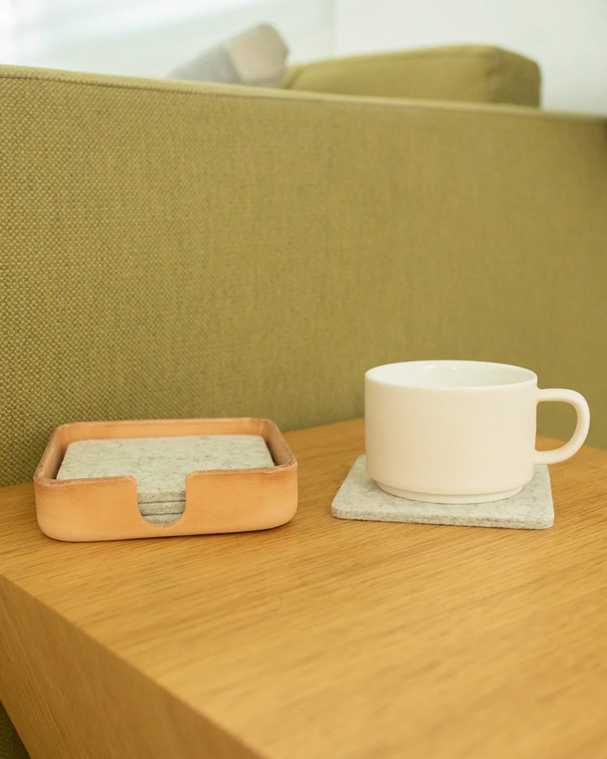 Kobon Leather Square Tray