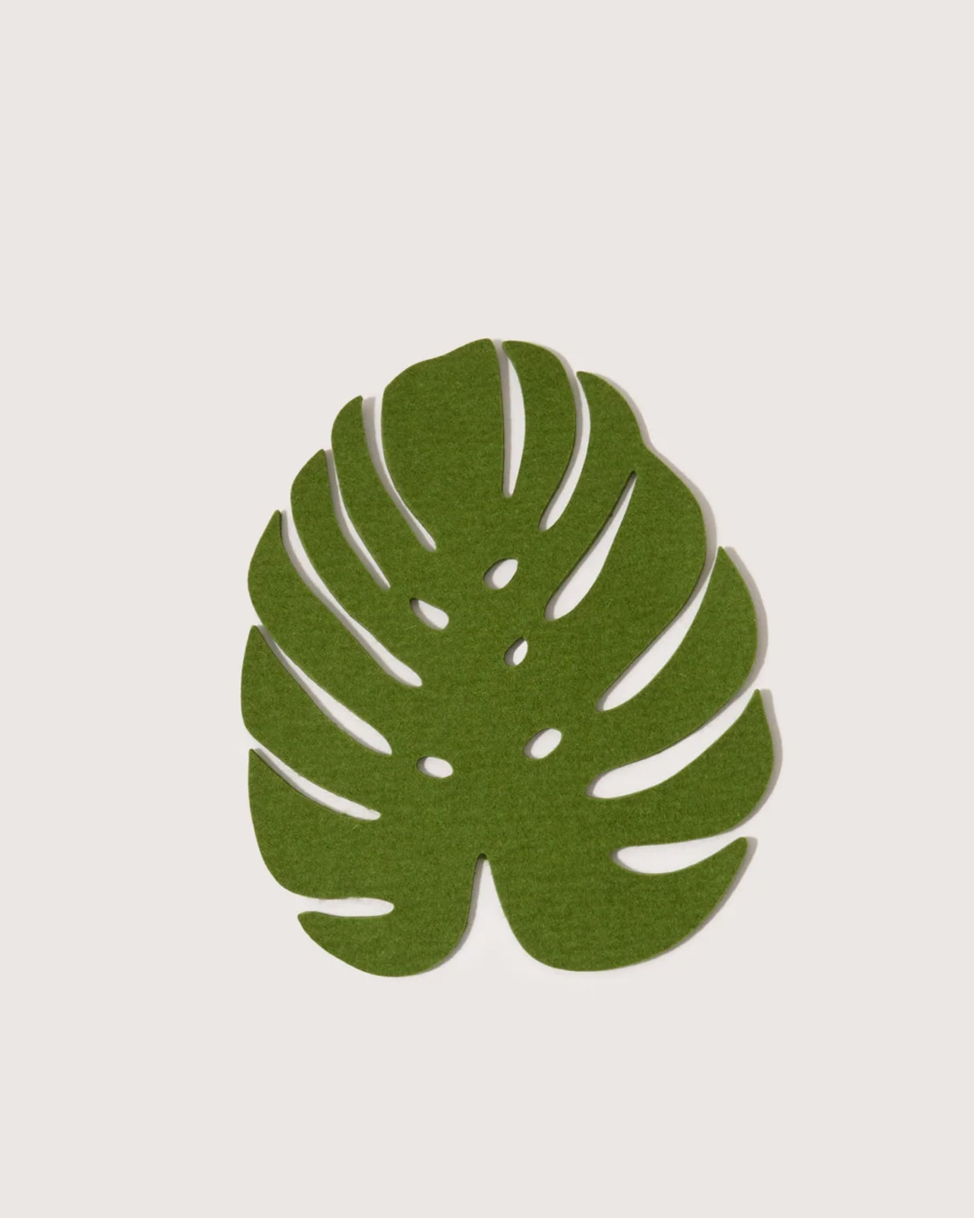 Merino Wool Medium Monstera Trivet