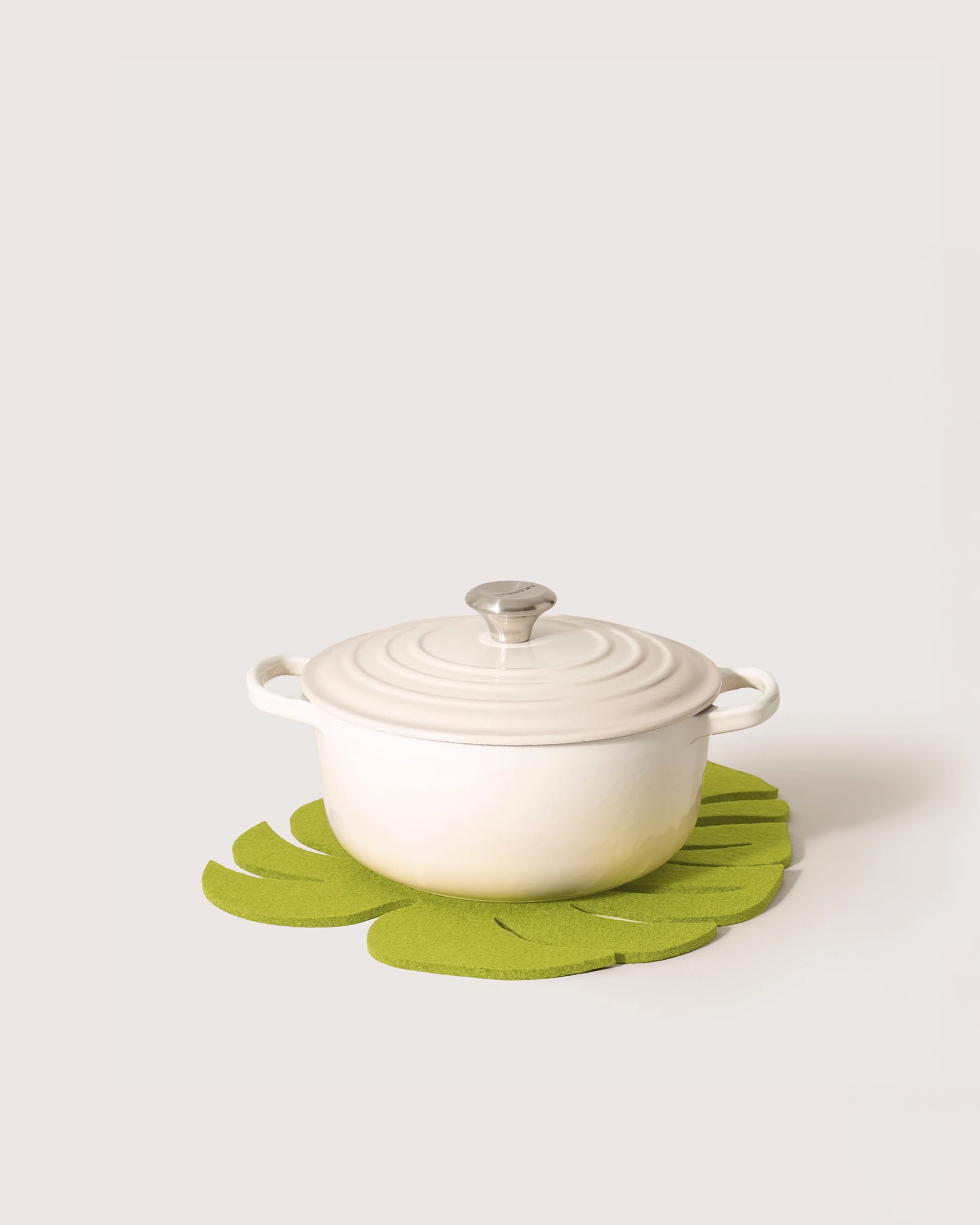 Merino Wool Large Monstera Trivet