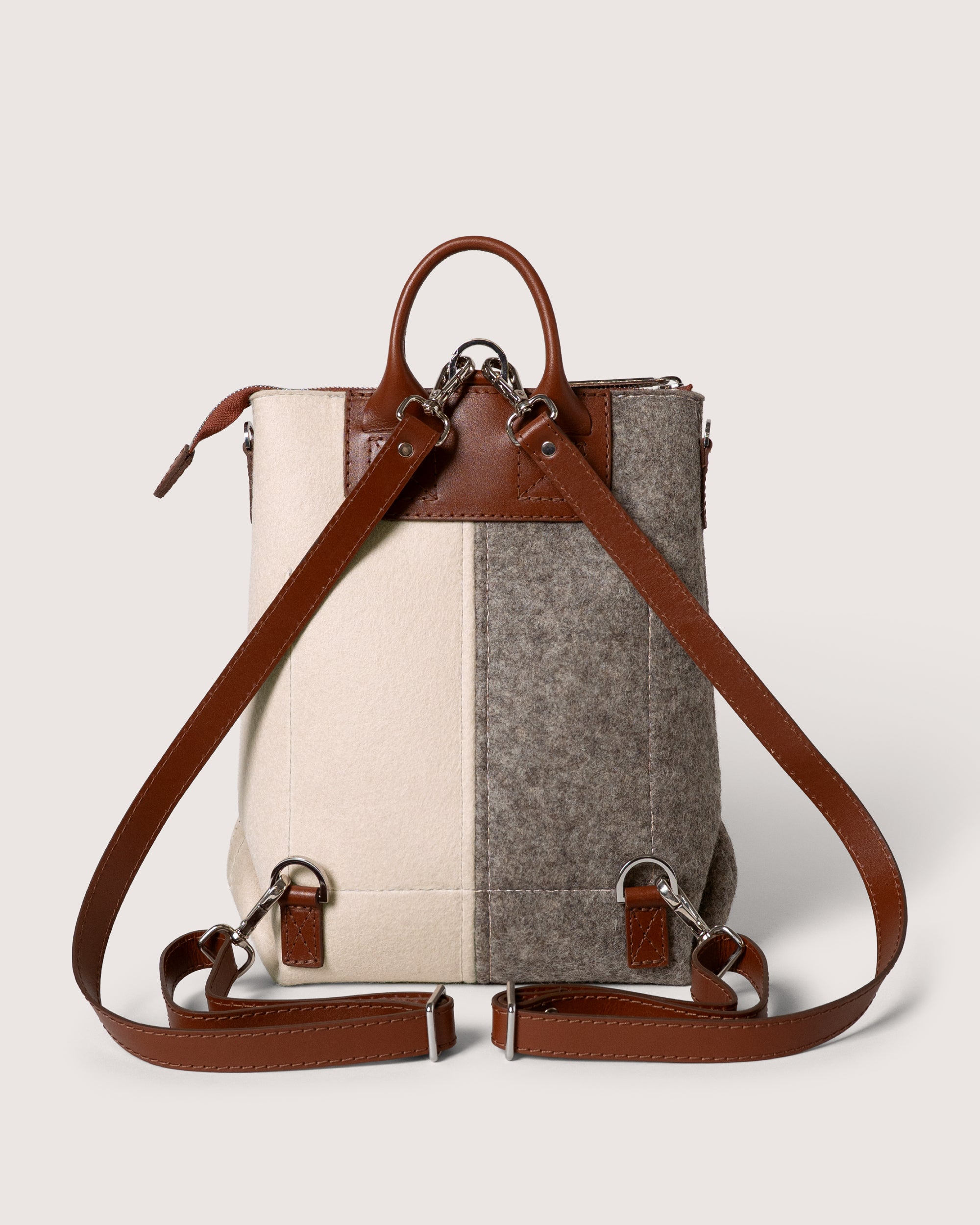 Bedford Merino Wool Midi Colorblock Backpack