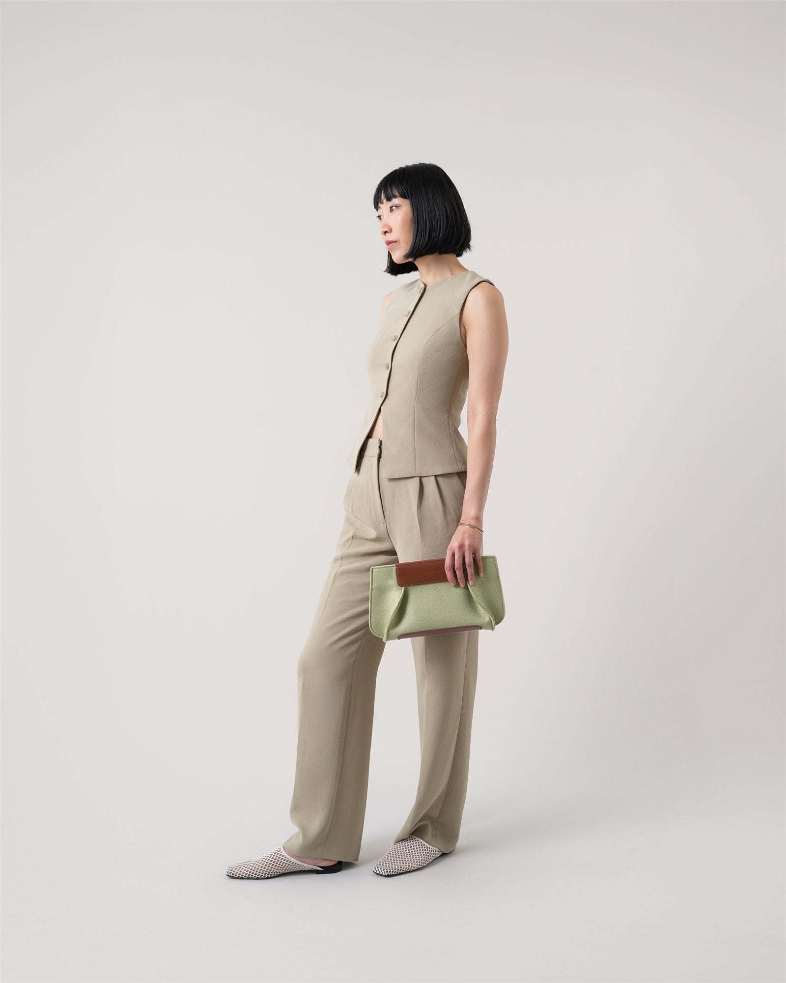 Frankie Merino Wool Clutch