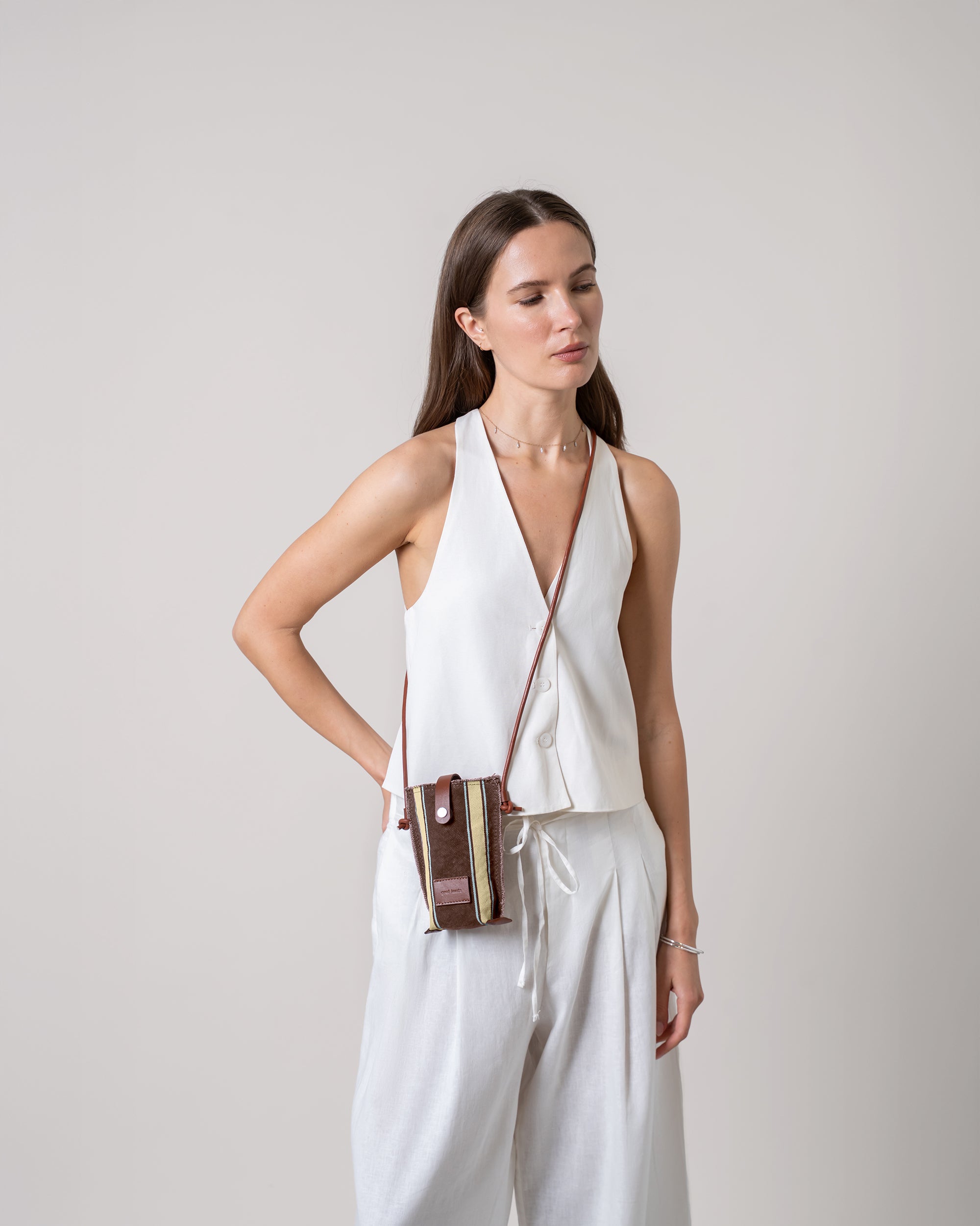 Hana Canvas Phone Crossbody