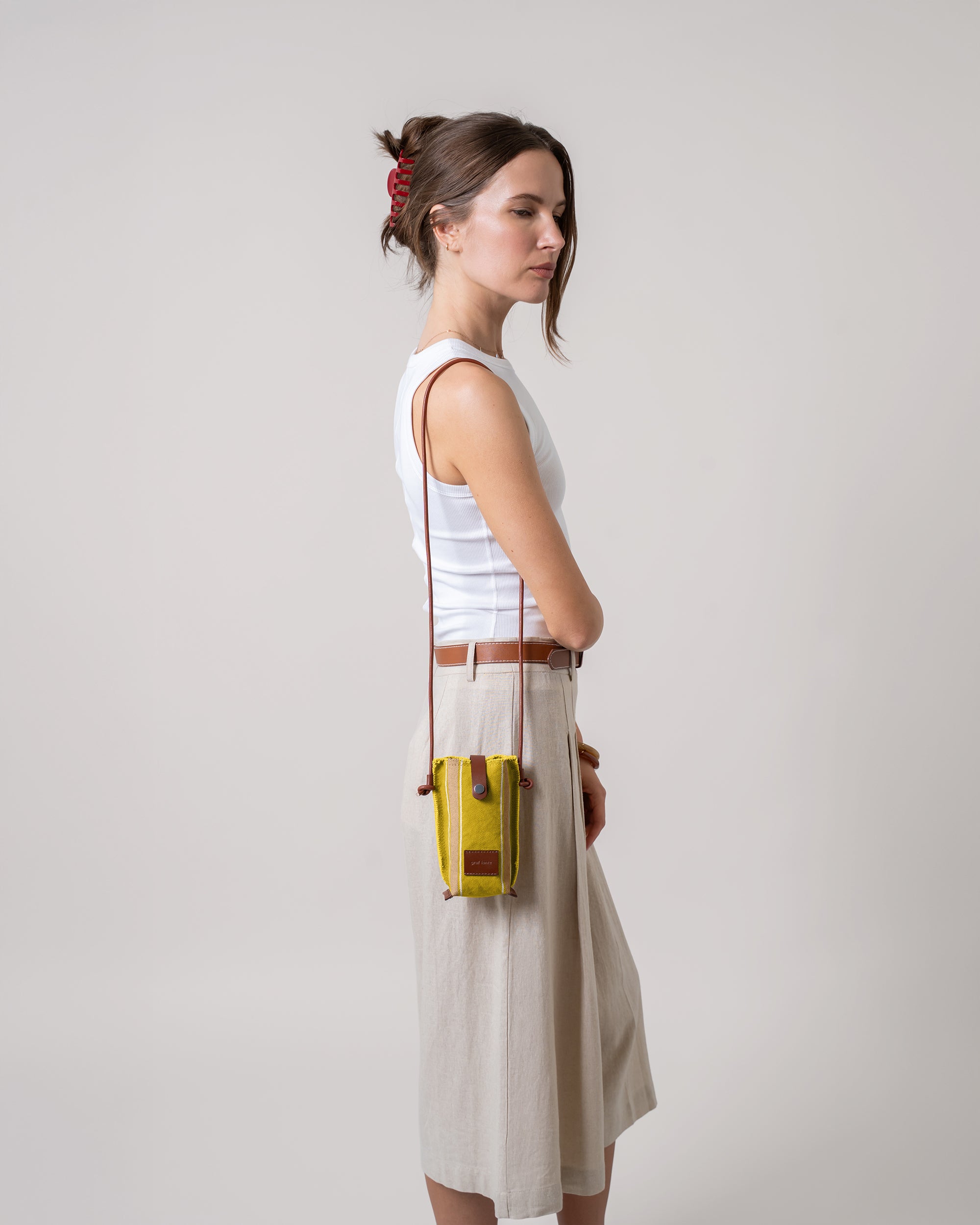 Hana Canvas Phone Crossbody