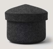 Merino Wool Small Bin w/ Lid