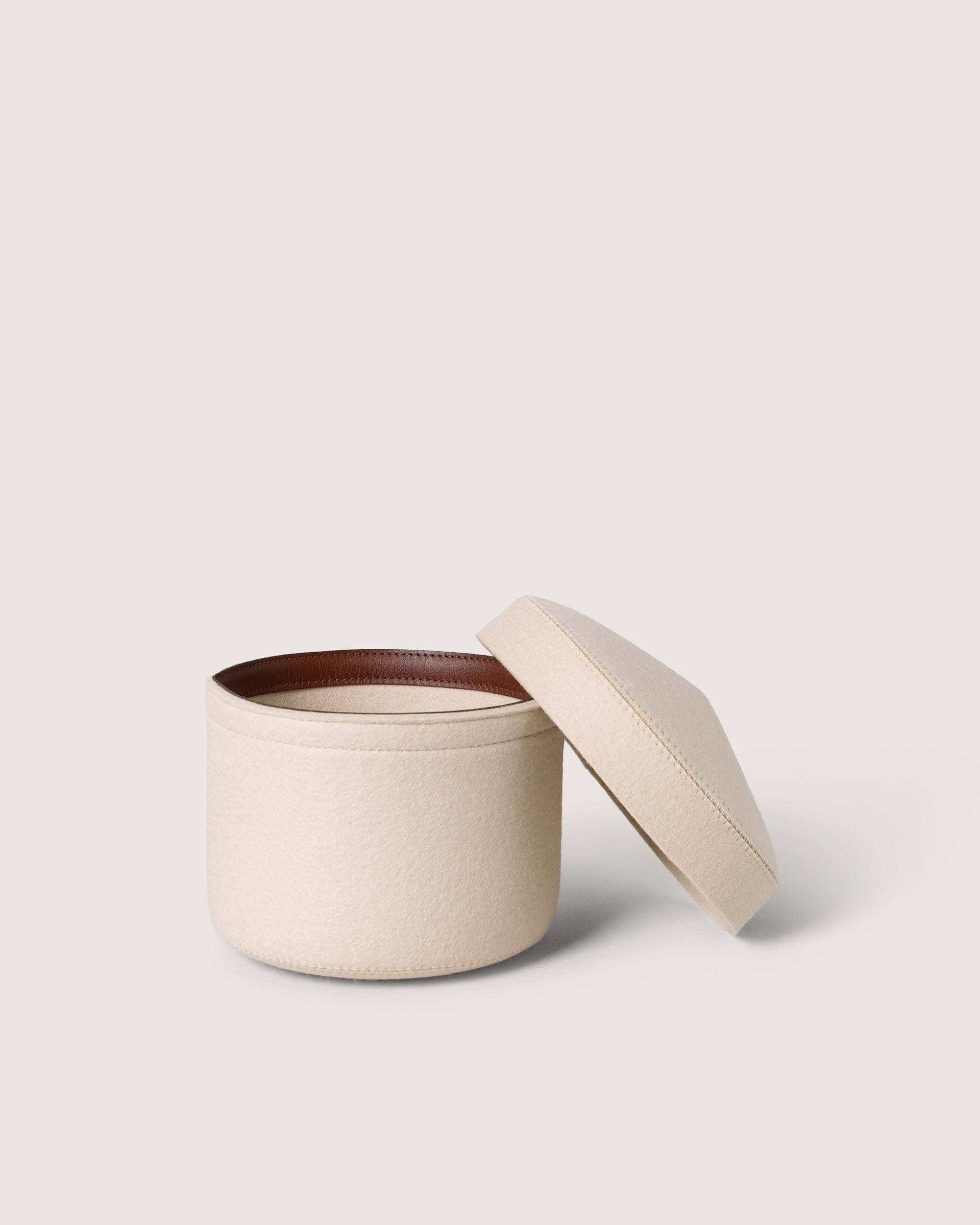 Merino Wool Small Bin w/ Lid