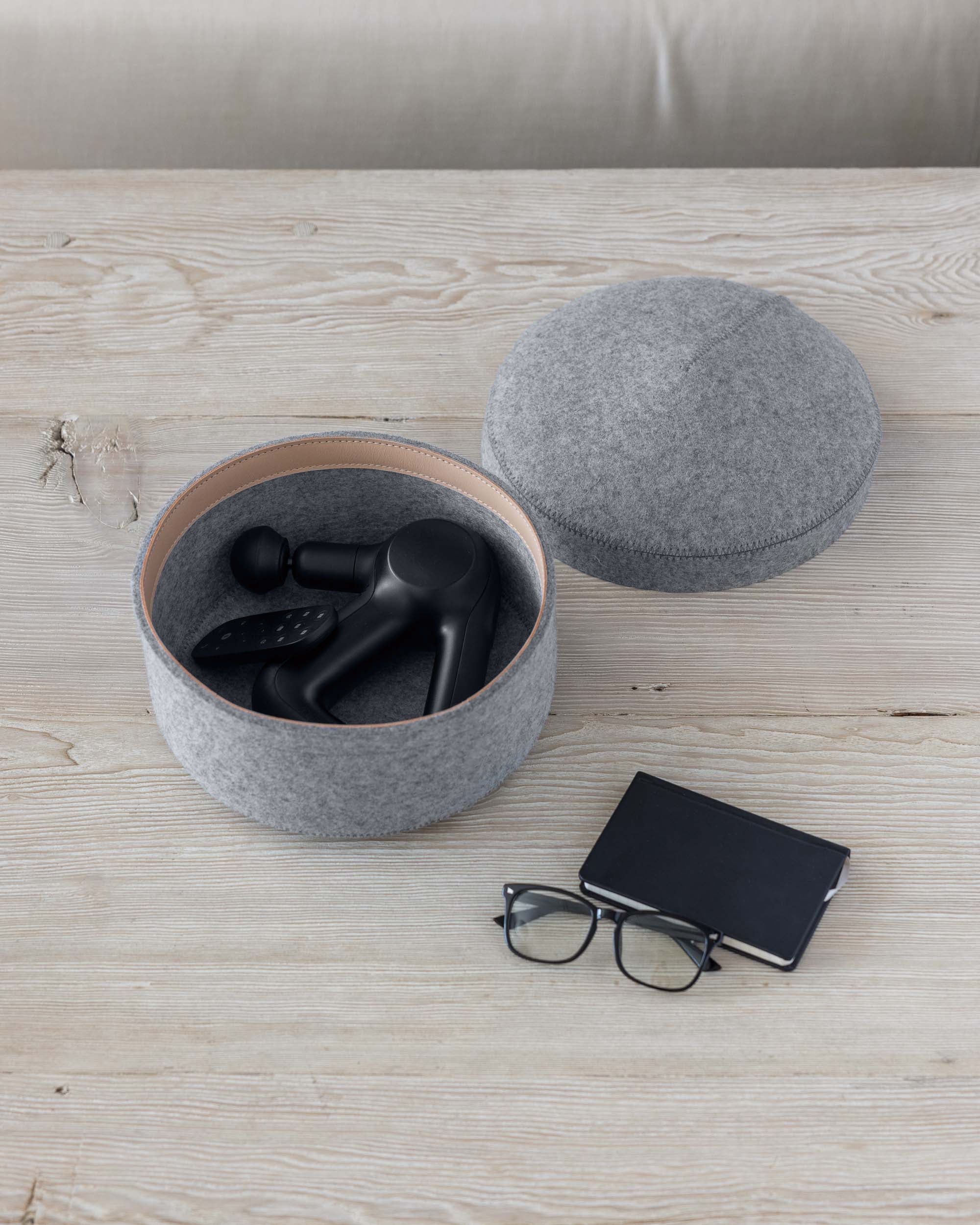 Merino Wool Medium Bin w/ Lid