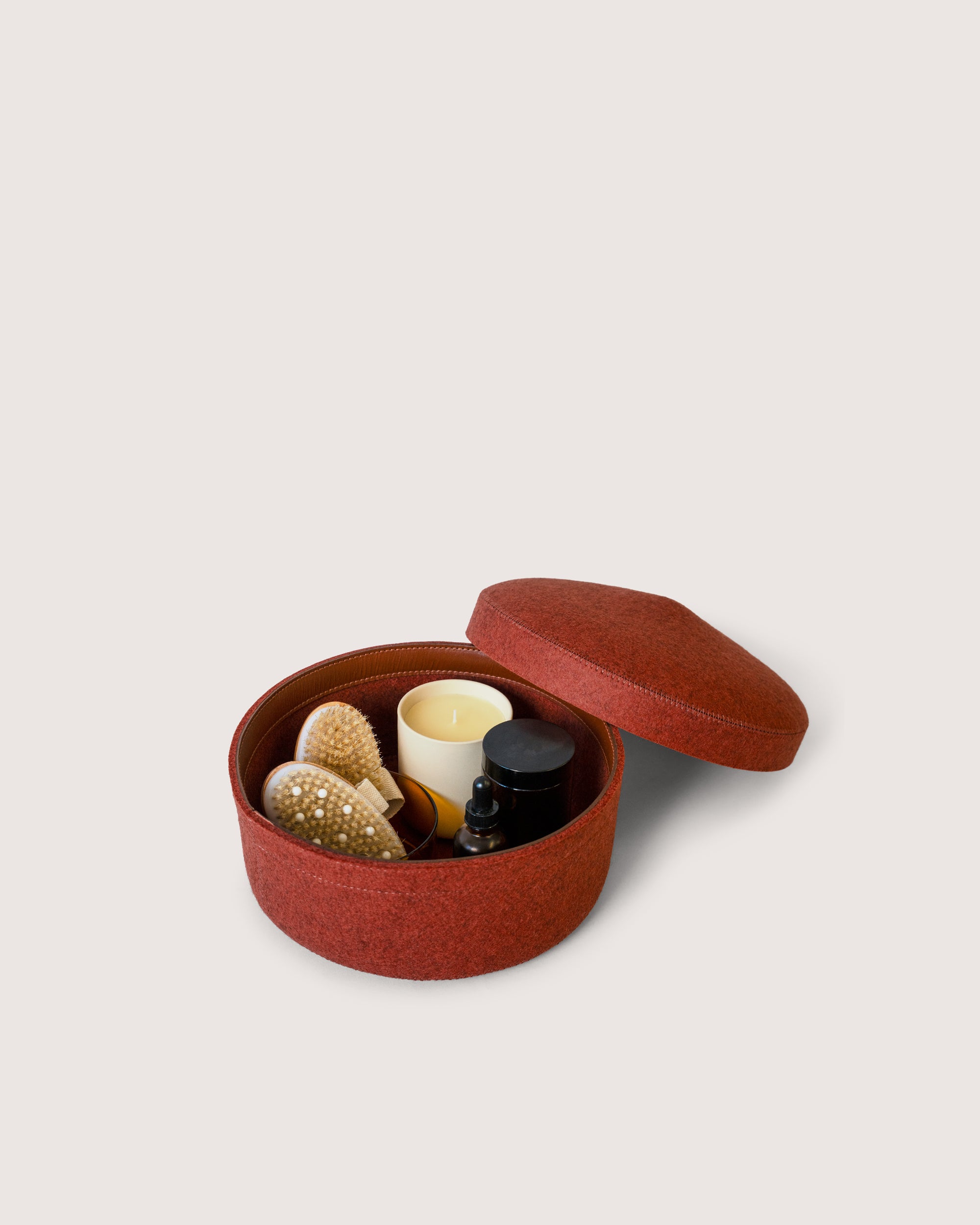 Merino Wool Medium Bin w/ Lid