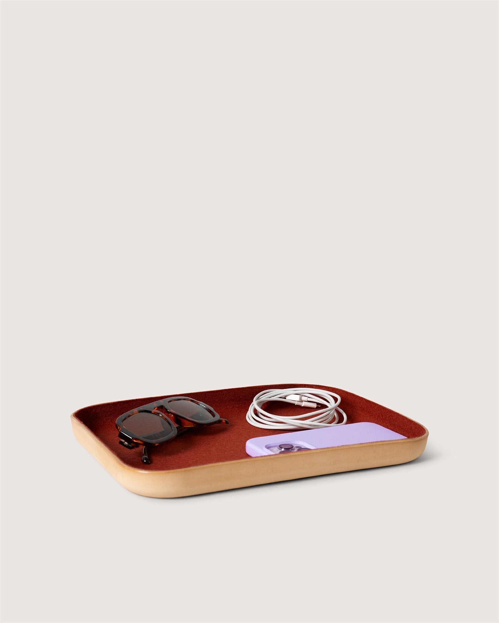 Kawabon Leather/Merino Wool Large Tray