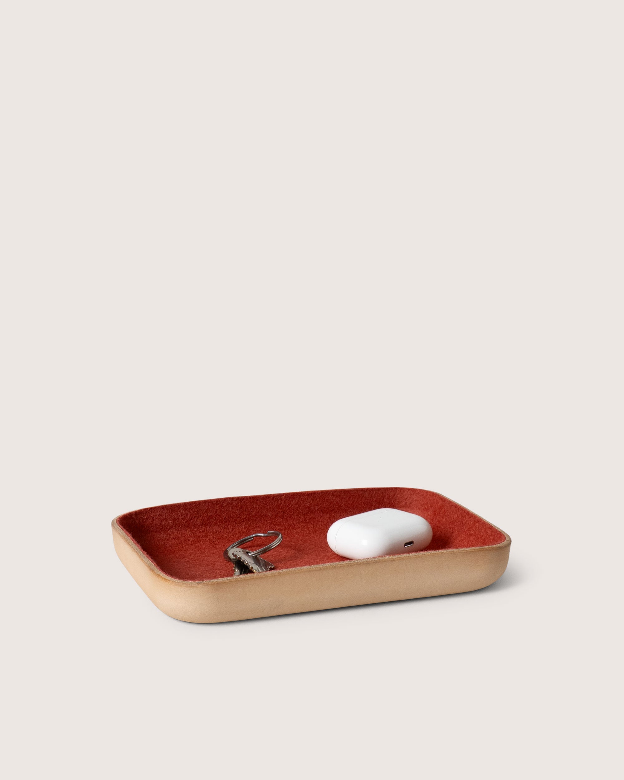 Kawabon Leather/Merino Wool Small Tray
