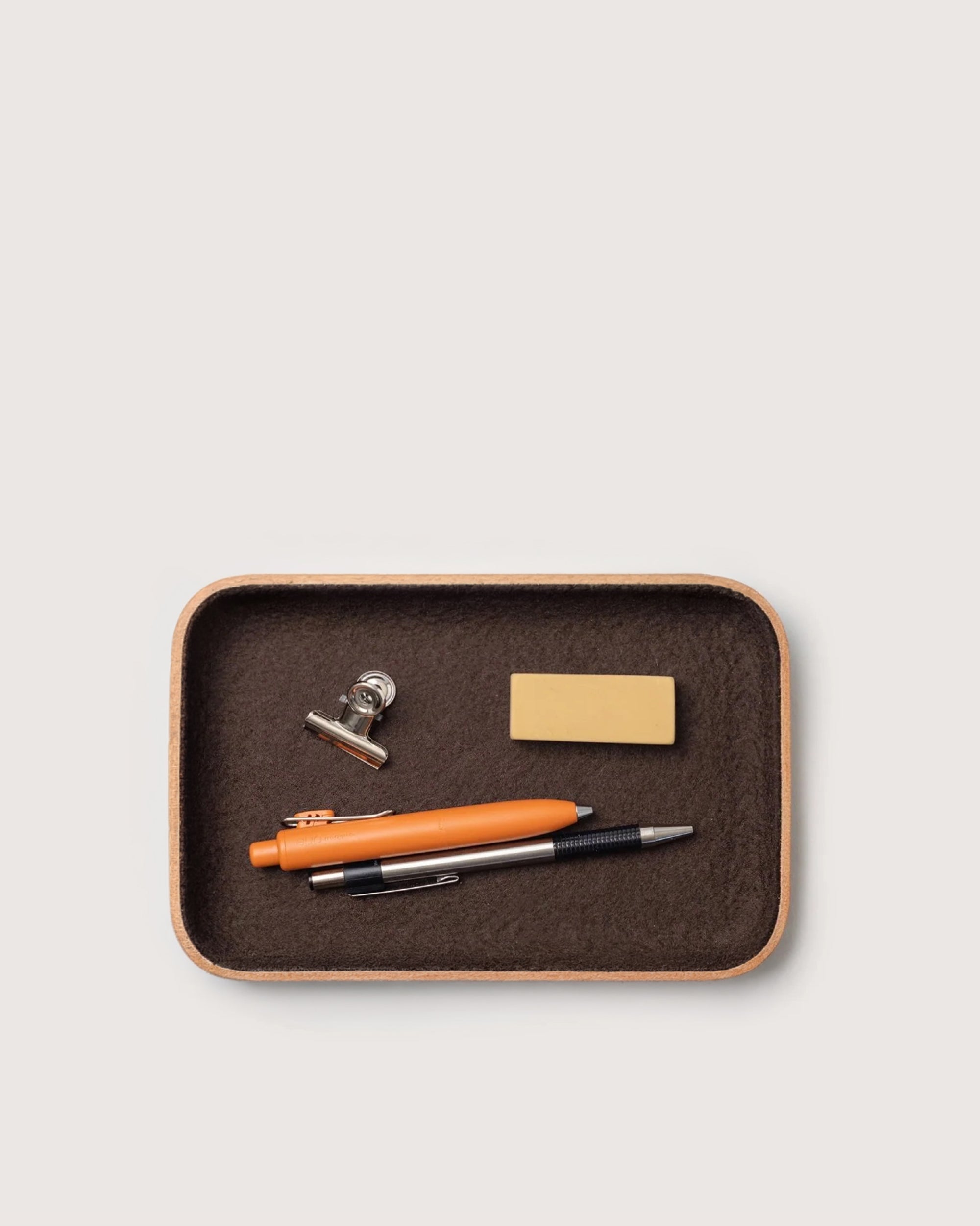 Kawabon Leather/Merino Wool Small Tray