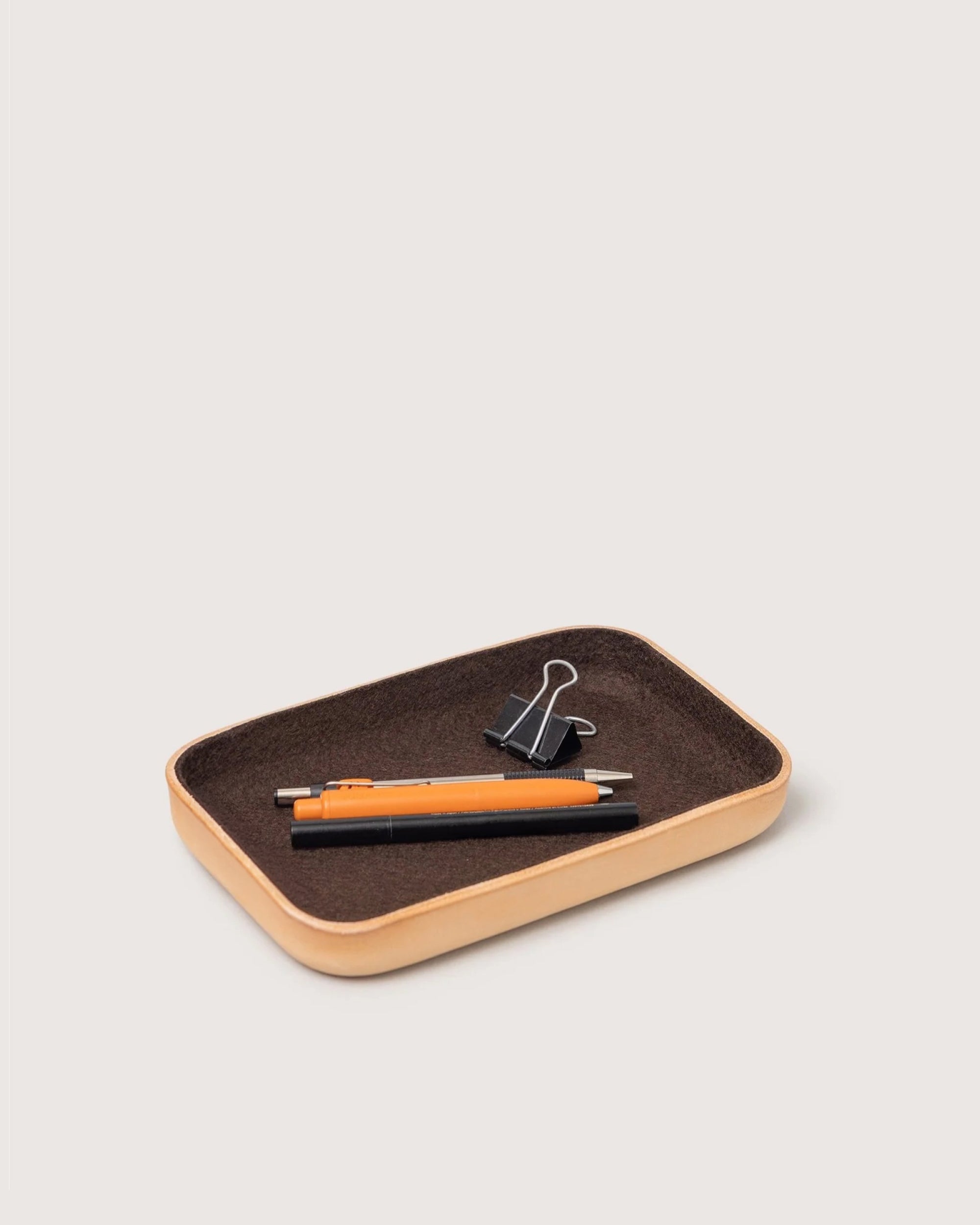 Kawabon Leather/Merino Wool Small Tray