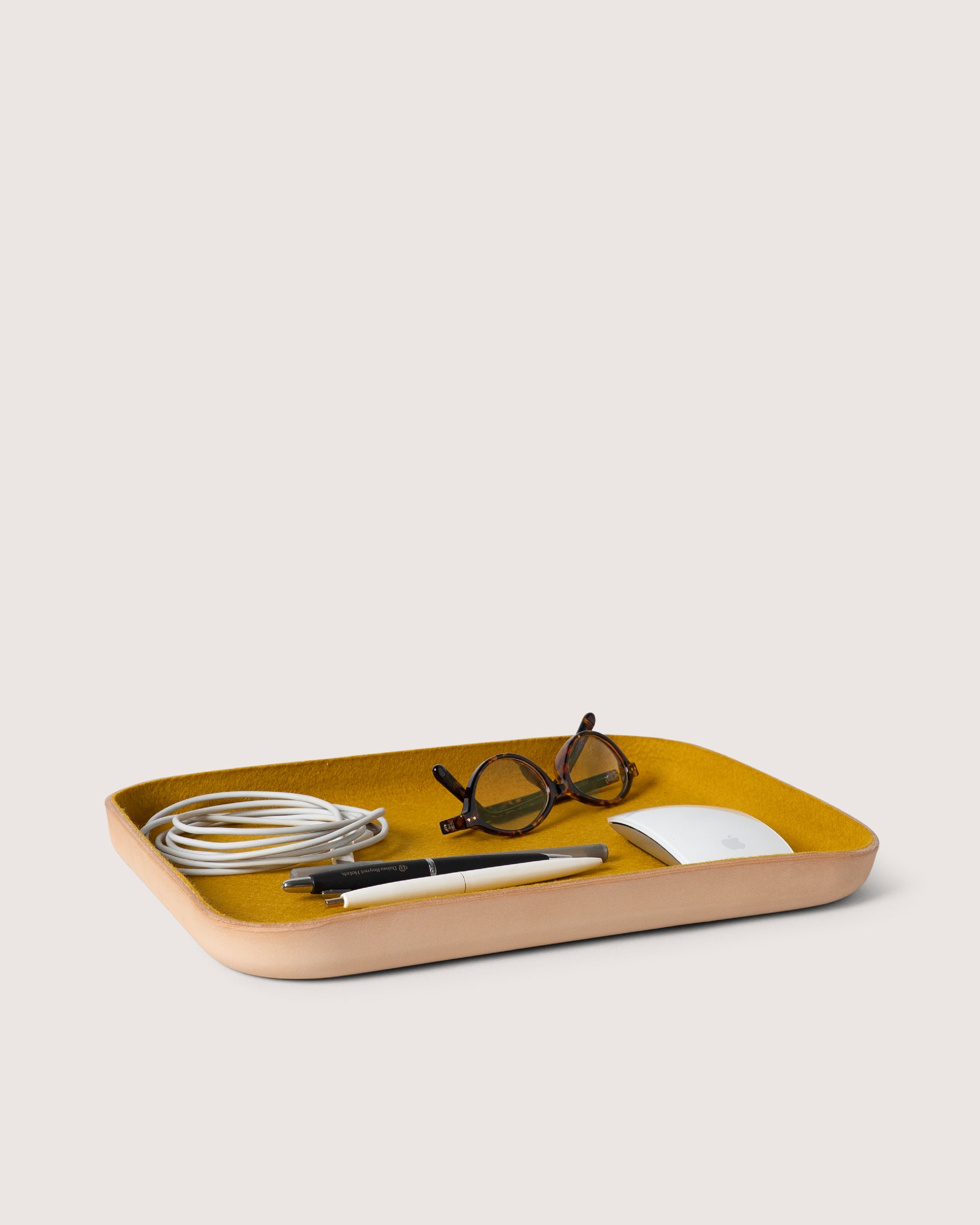 Kawabon Leather/Merino Wool Large Tray