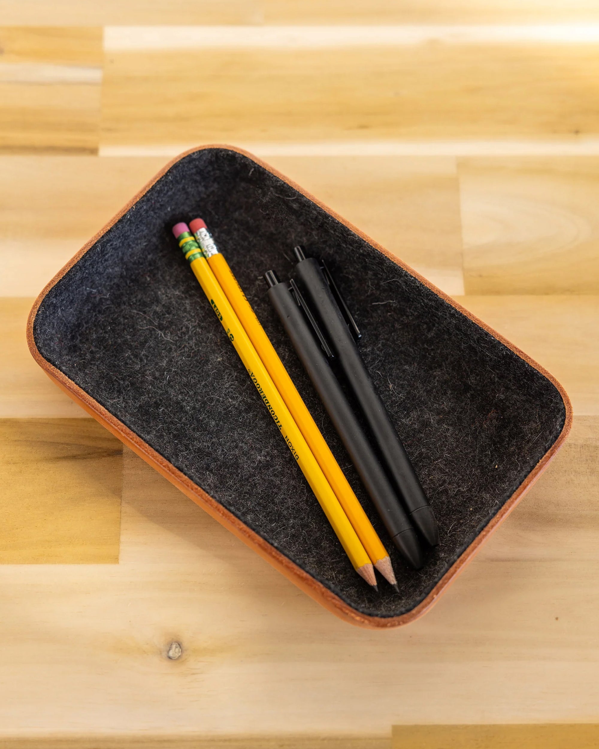 Kawabon Leather/Merino Wool Small Tray