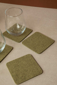 Bierfilzl Square Coaster Felt Solid 4 Pack (6634933125229)