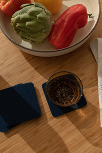 Bierfilzl Square Coaster Felt Solid 4 Pack (4865994883181)