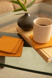 Bierfilzl Square Coaster Felt Solid 4 Pack (4865995243629)