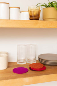 Bierfilzl Round Coaster Felt Multi 4 Pack (4866066776173)