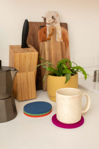 Bierfilzl Round Coaster Felt Multi 4 Pack (4866066940013)