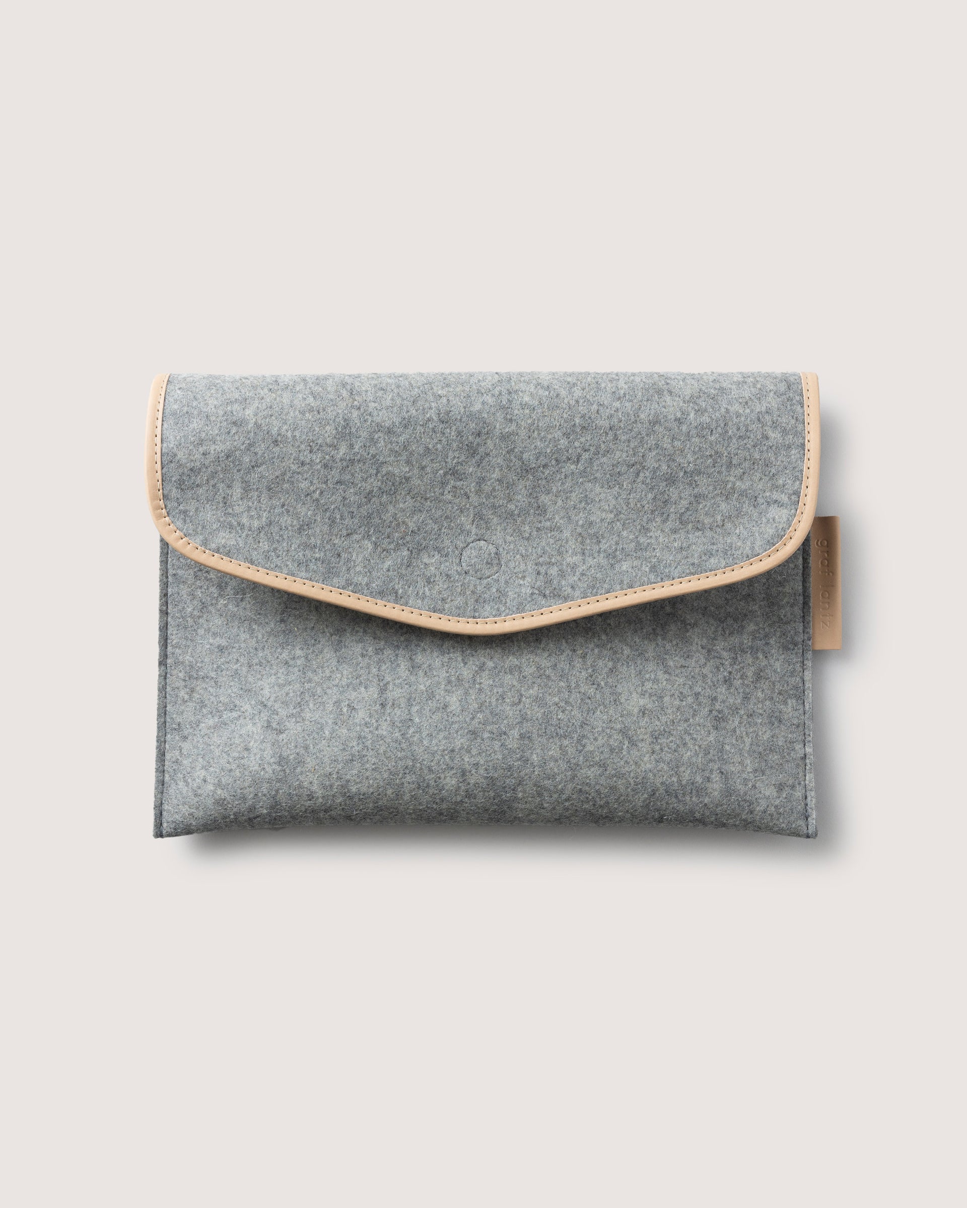 Our elegant 14 inch laptop sleeve. Here in granite color
